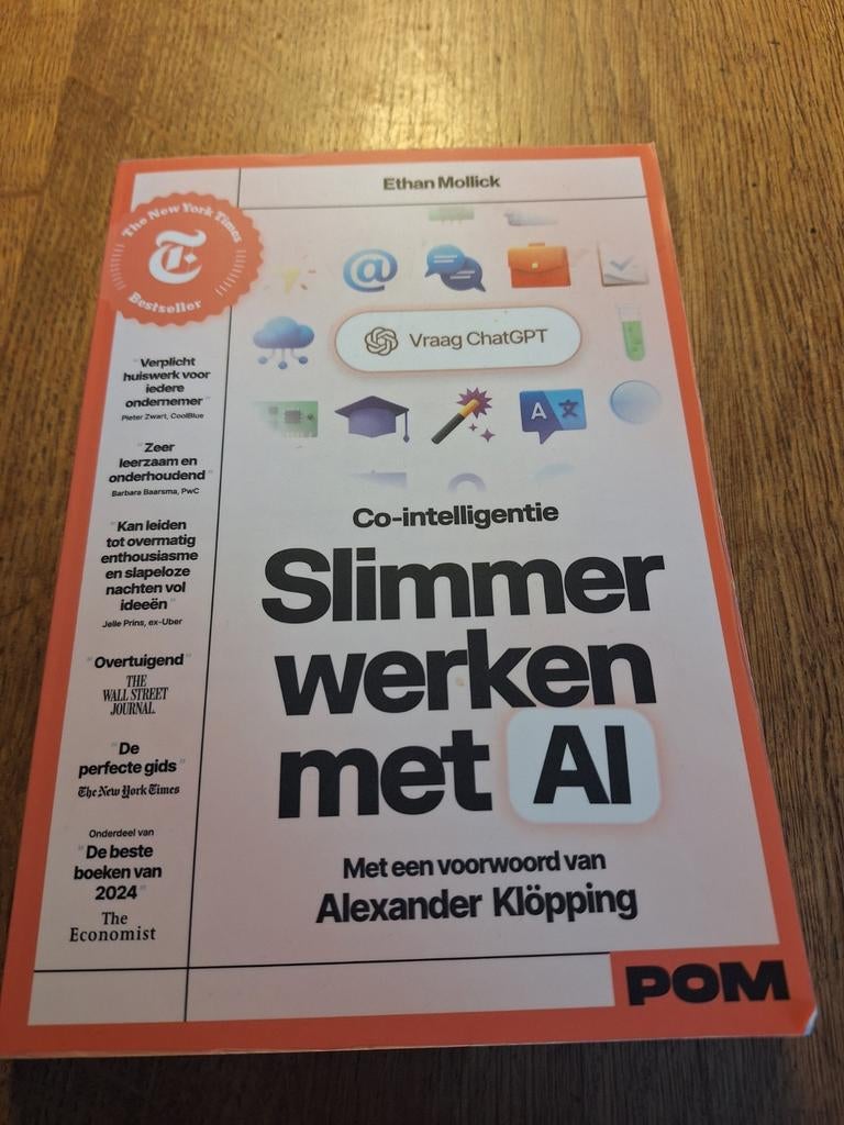 Boek Slimmer werken met AI, Ophalen of Verzenden, Zo goed als nieuw, Ethan Mollick