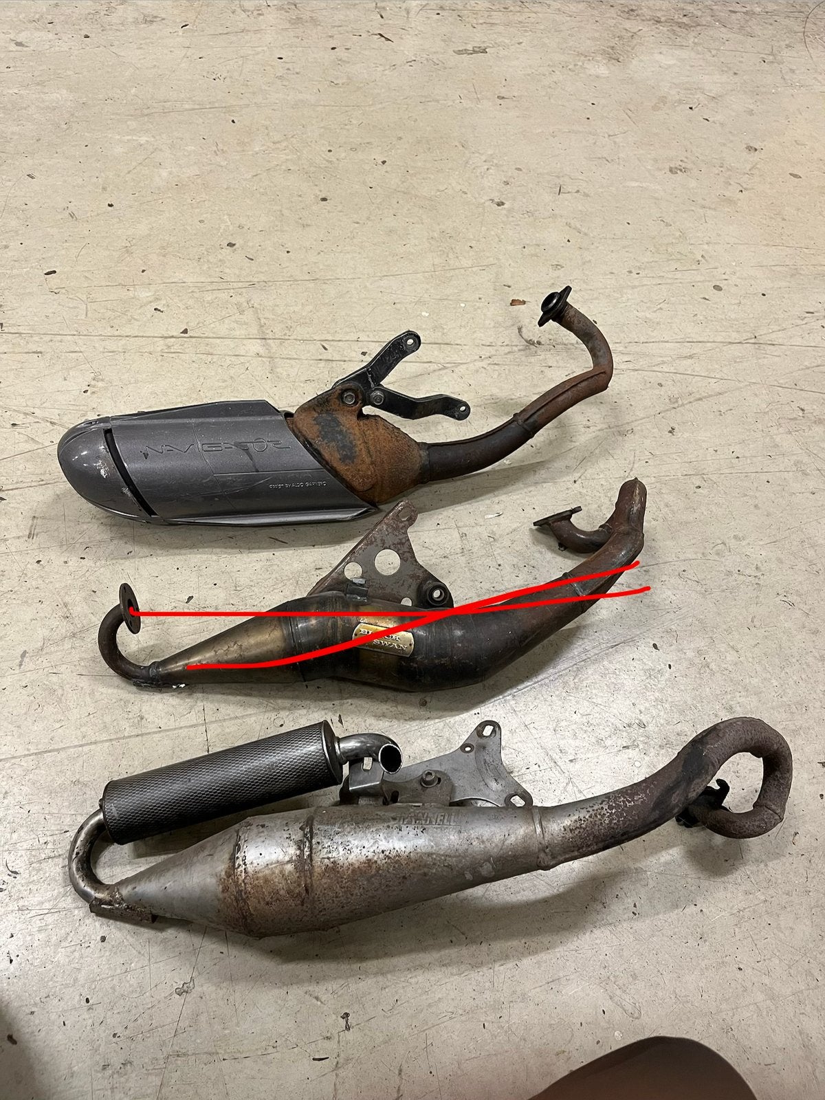 Scooter uitlaten , giannelli , navigator, Ophalen of Verzenden, Gebruikt, Overige typen