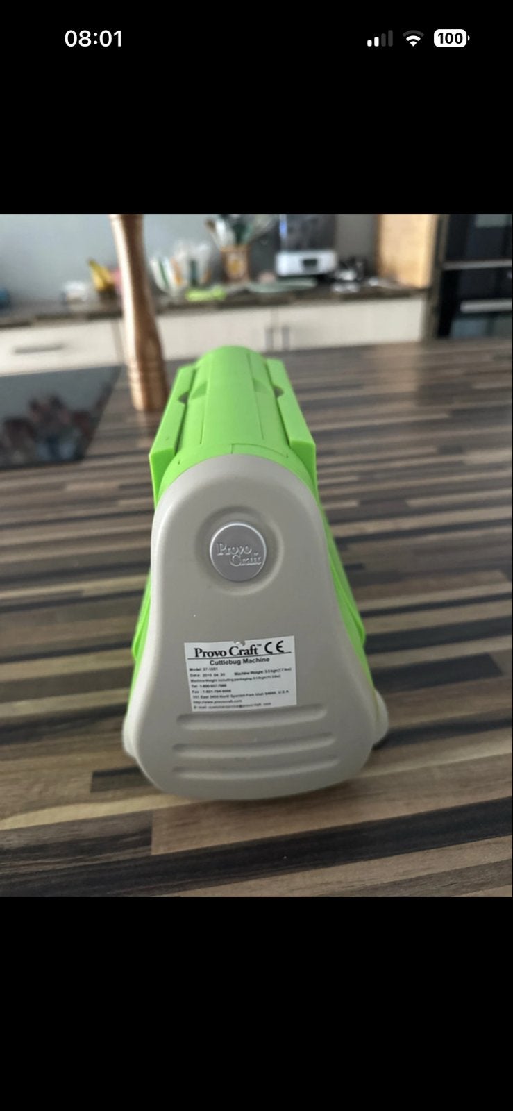 Cricut Cuttlebug snij- en embossingmachine, Hobby en Vrije tijd, Geschikt voor snijden, Gebruikt, Groen, Ophalen of Verzenden