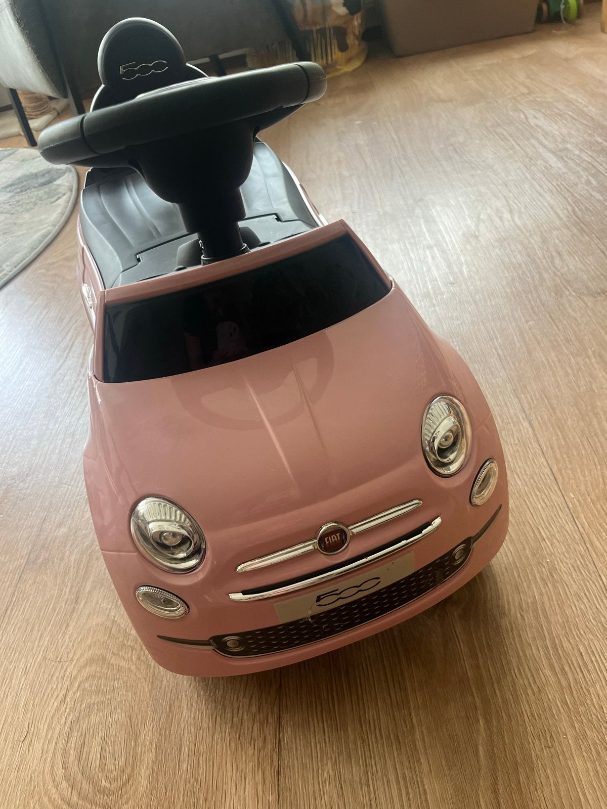 Roze Fiat 500 loopauto - zo goed als nieuw, Ophalen, Zo goed als nieuw