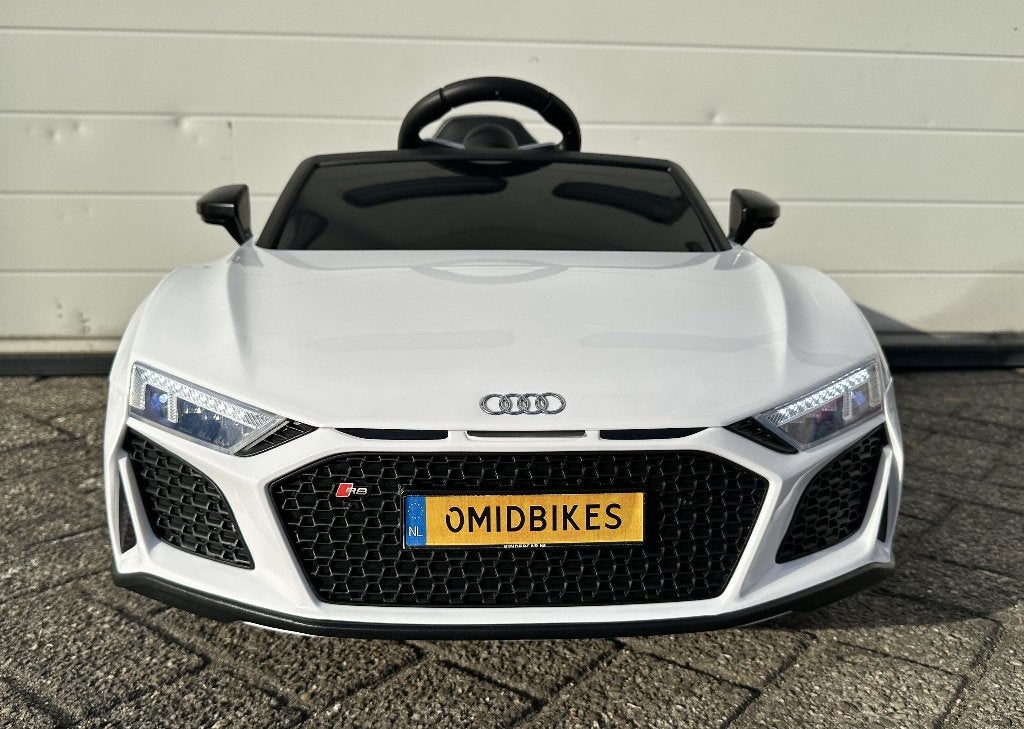 Audi R8 12v zwart Afstands. - Bluetooth - Leder en Rubberba, Ophalen of Verzenden, Nieuw, Overige typen