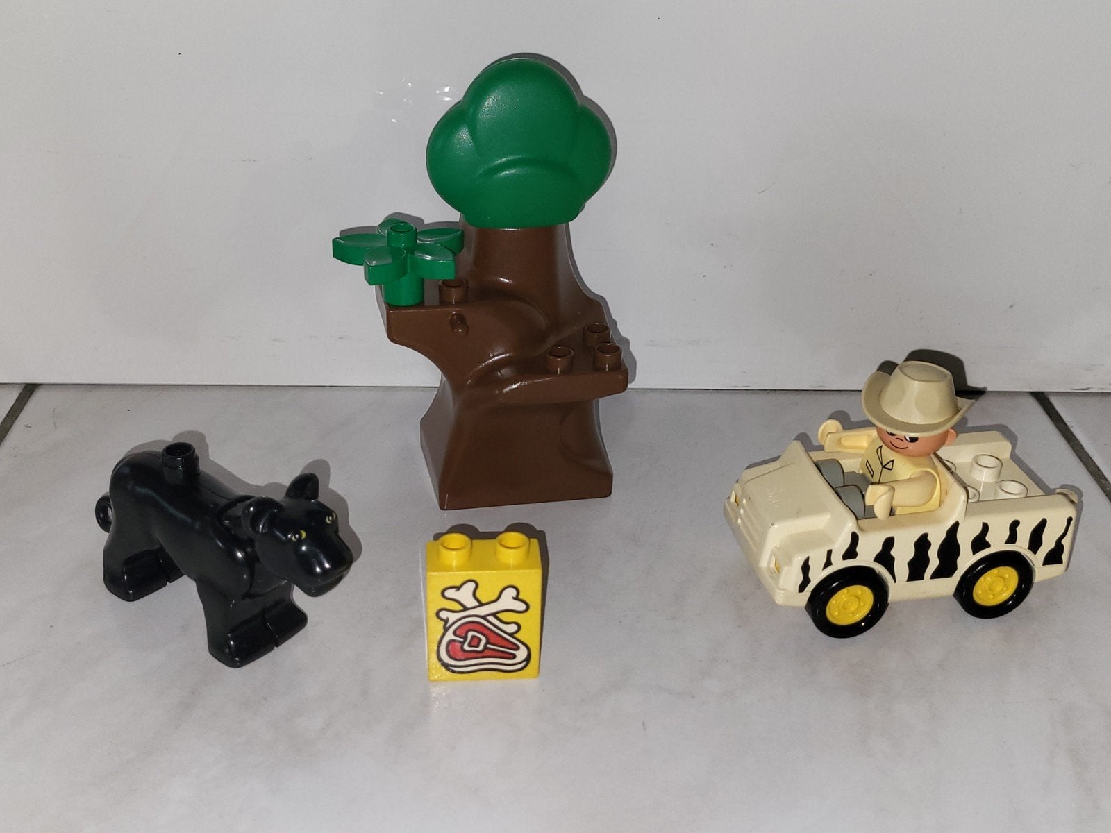 Duplo safari dieren set met auto, Gebruikt, Ophalen of Verzenden, Duplo, Duplo