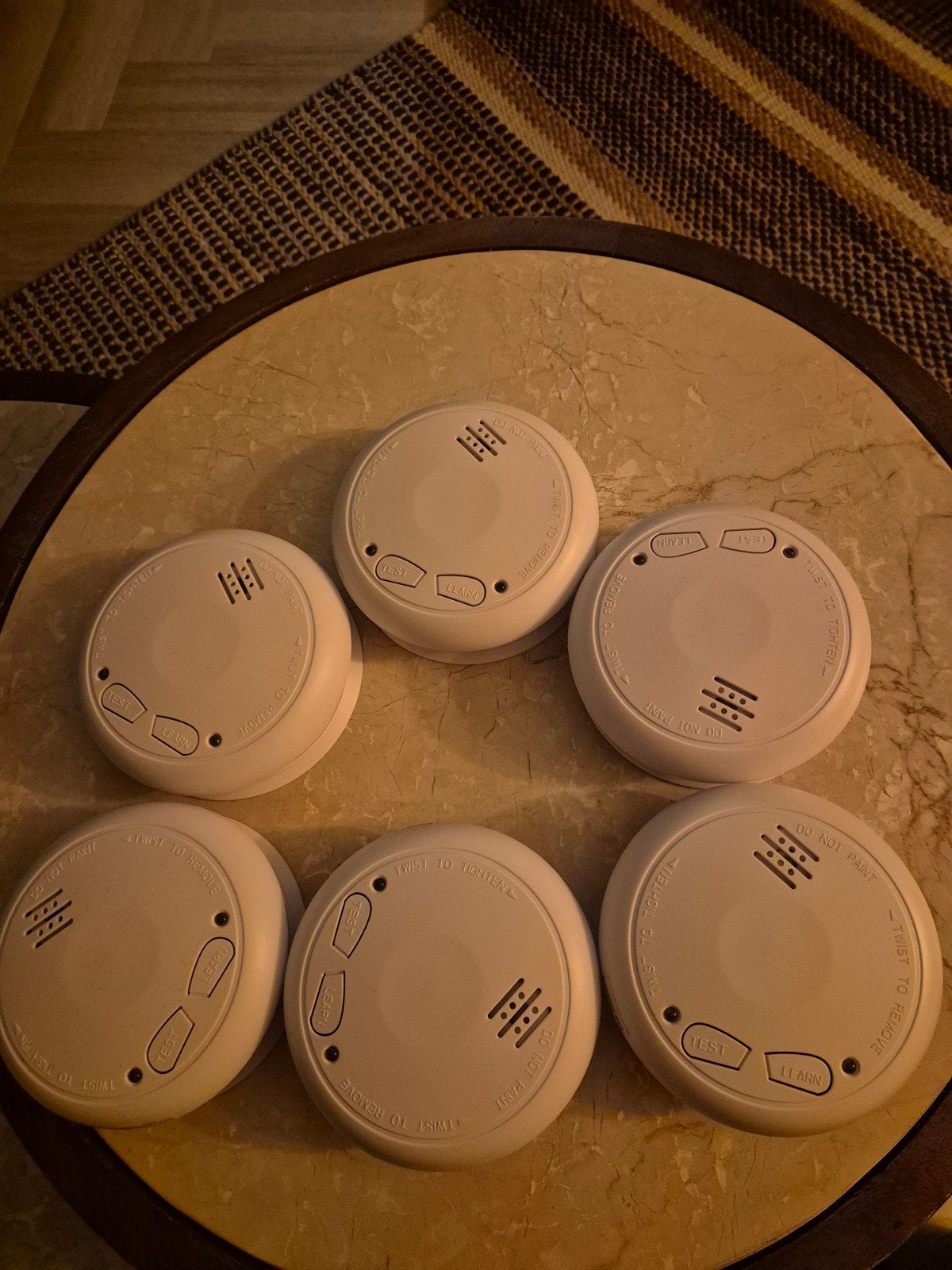 6x Alecto SA-31 Rookmelders, Gebruikt, Detector, Sensor of Melder, Ophalen of Verzenden, Rook