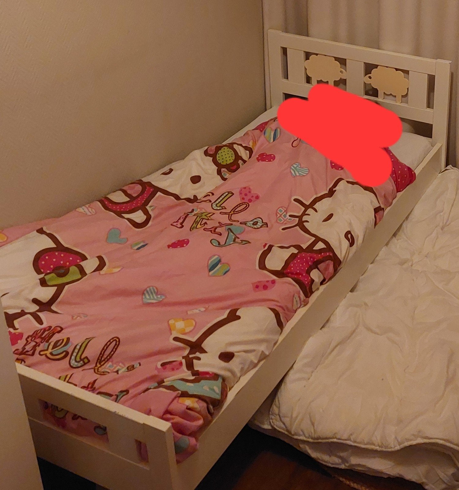 Peuterbed Ikea, Ophalen, Gebruikt, 70 tot 85 cm, 140 tot 160 cm