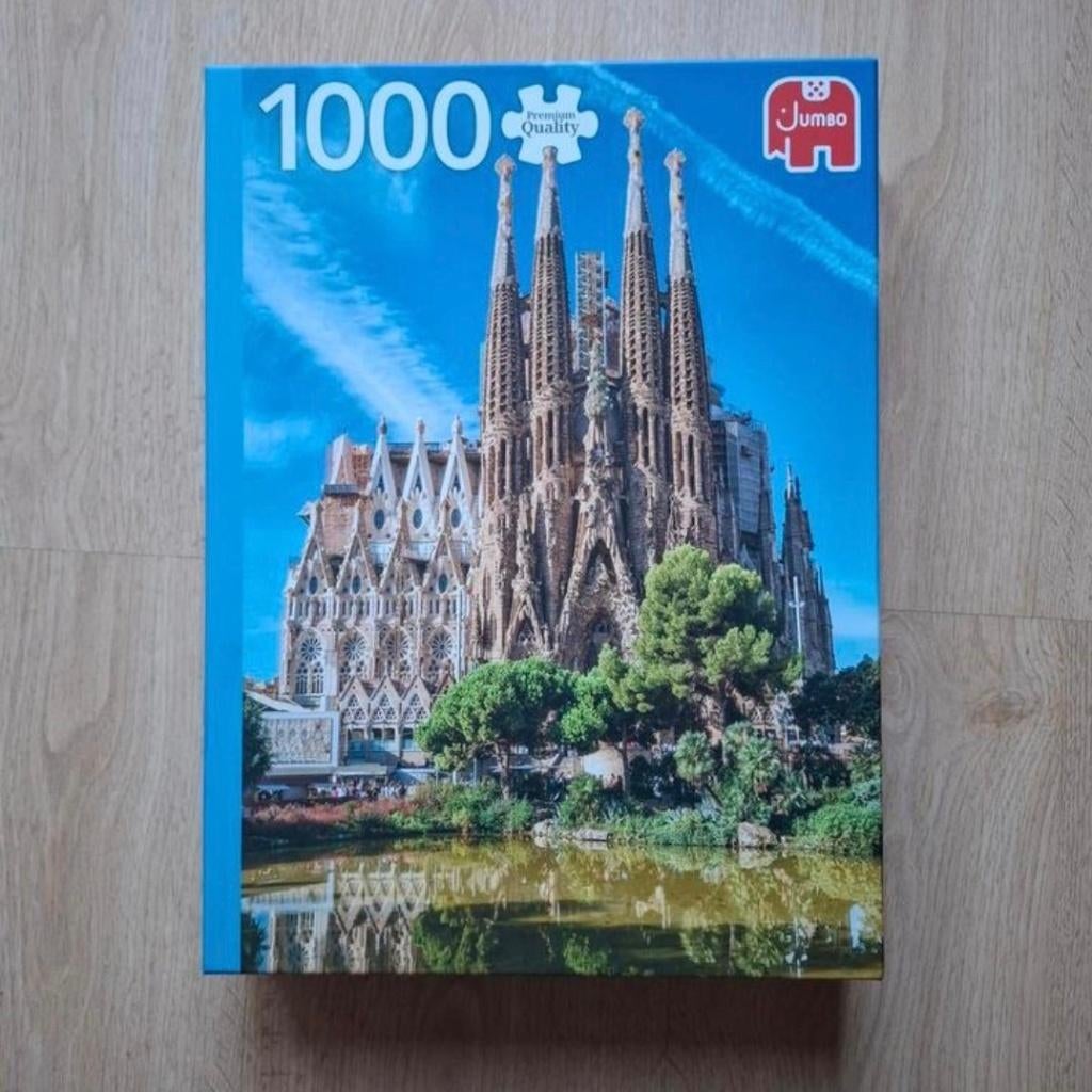 Puzzel Sagrada Familia View, Barcelona 1000 stukjes, Ophalen, 500 t/m 1500 stukjes, Gebruikt