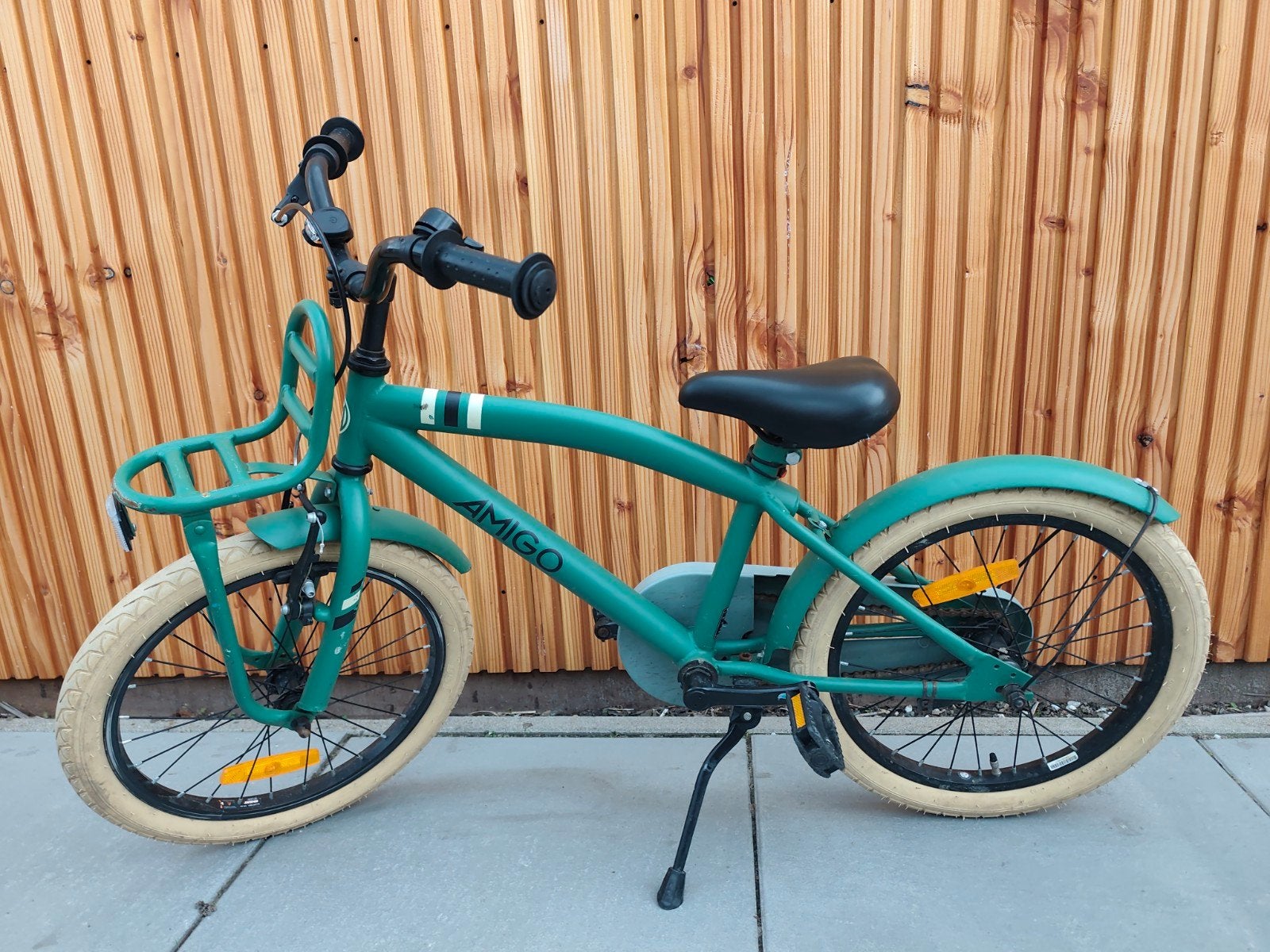 Amigo Kinderfiets 18 inch - Groen, Ophalen, Gebruikt, 16 tot 20 inch, Amigo