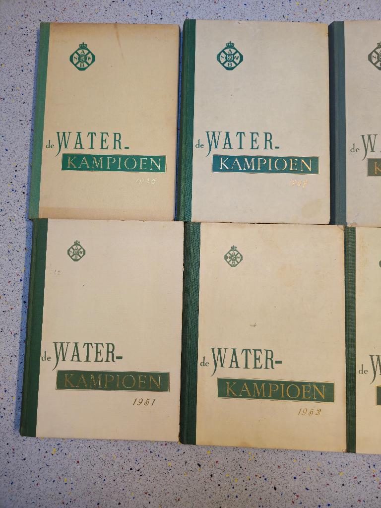 Tijdschrift Waterkampioen van ANWB ingebonden 1946 tem 1955, Gelezen, Ophalen of Verzenden, Sport en Vrije tijd