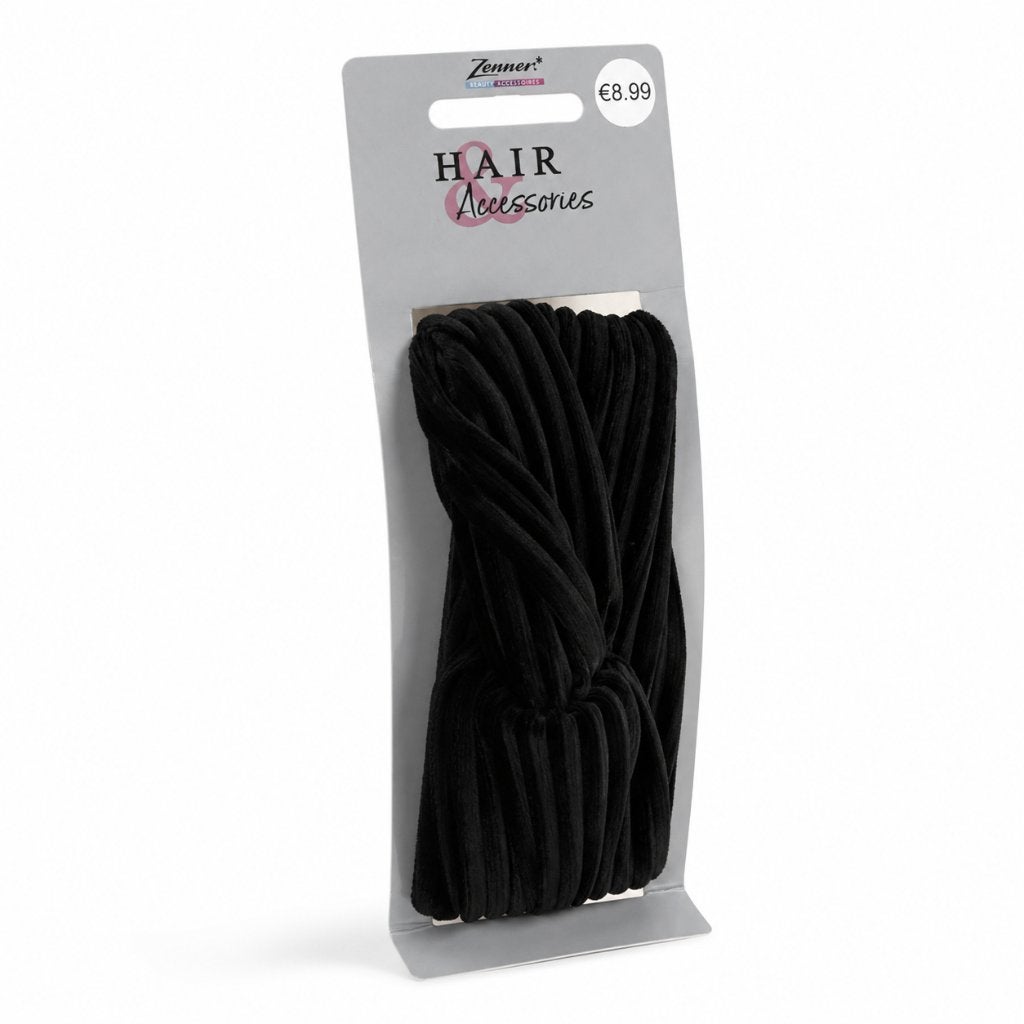 Zenner Zwarte Fluwelen Haarband met Knoop, ., Overige typen, Nieuw, Ophalen of Verzenden