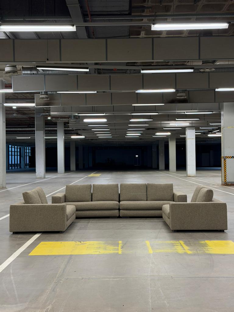 Minotti Hamilton Bank | Elementen | NIEUWSTAAT + Garantie, Huis en Inrichting, Banken | Bankstellen, Zo goed als nieuw, Hoekbank