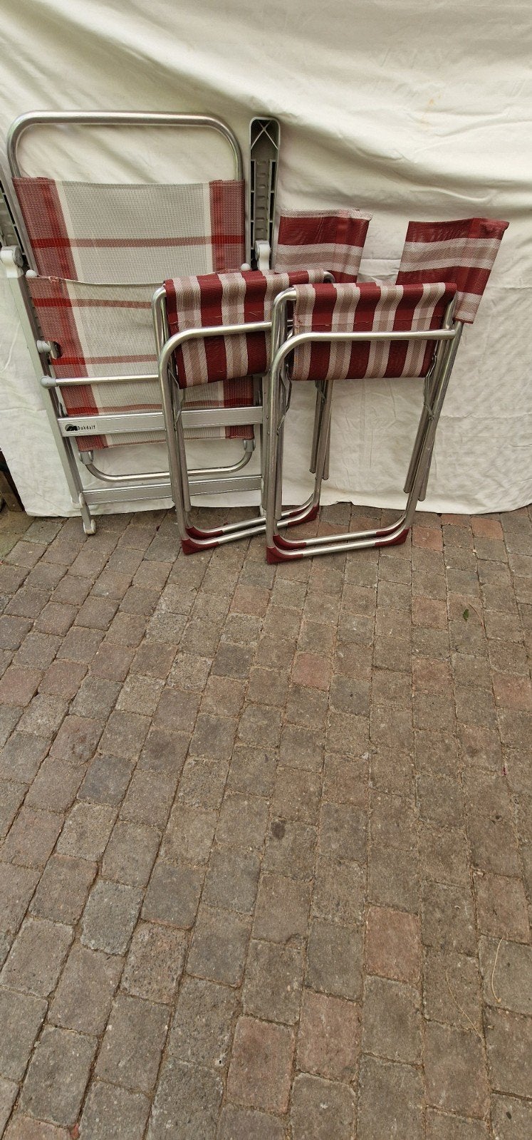 3 camping stoelen opvouwbaar lichtgewicht Dukdalf, Ophalen, Gebruikt, Campingstoel