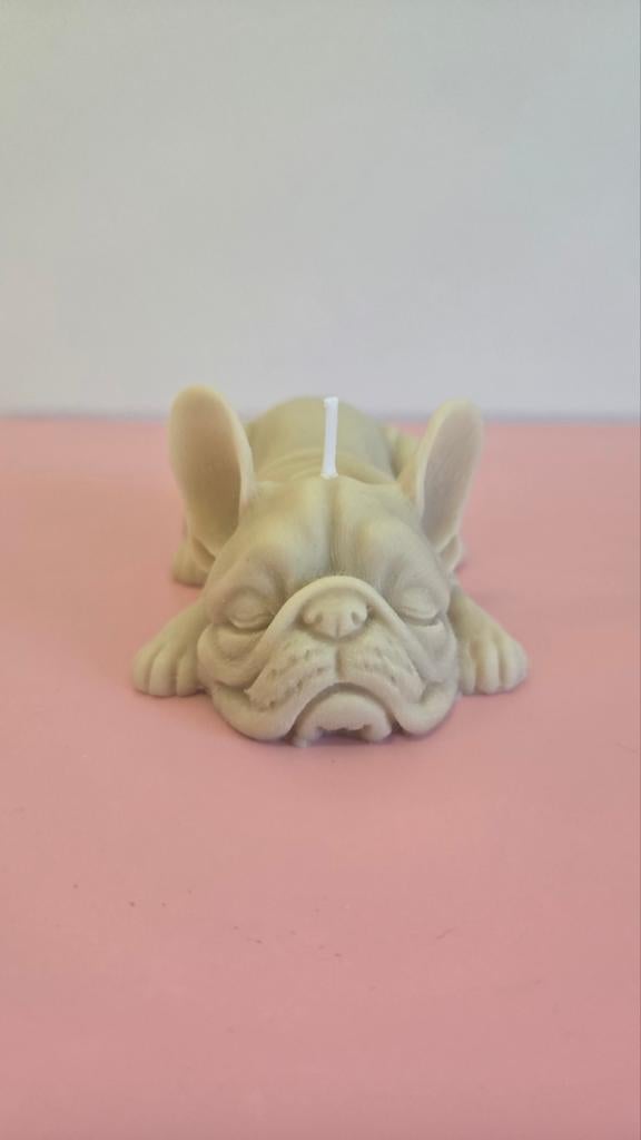 Franse bulldog kaars, Ophalen of Verzenden, Nieuw, Overige materialen, Minder dan 25 cm