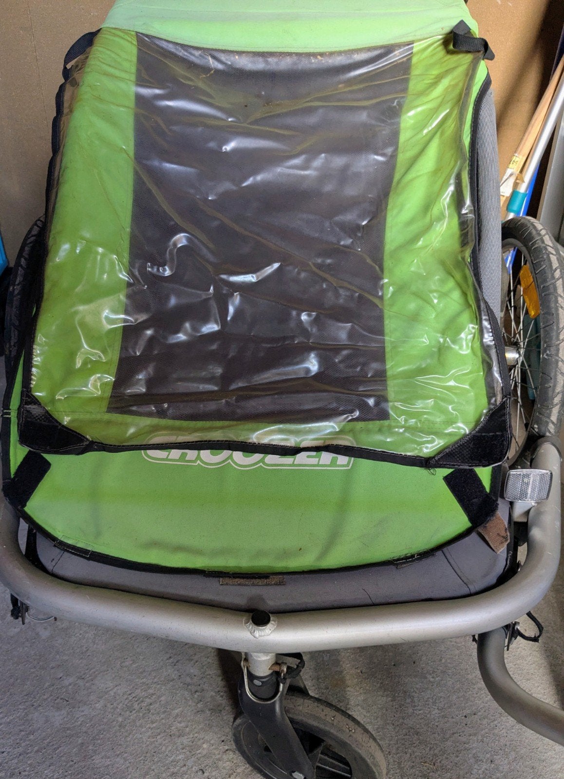 Croozer fietskar voor 2 kinderen, Fietsen en Brommers, Ophalen, Gebruikt, Vering, Kinderkar
