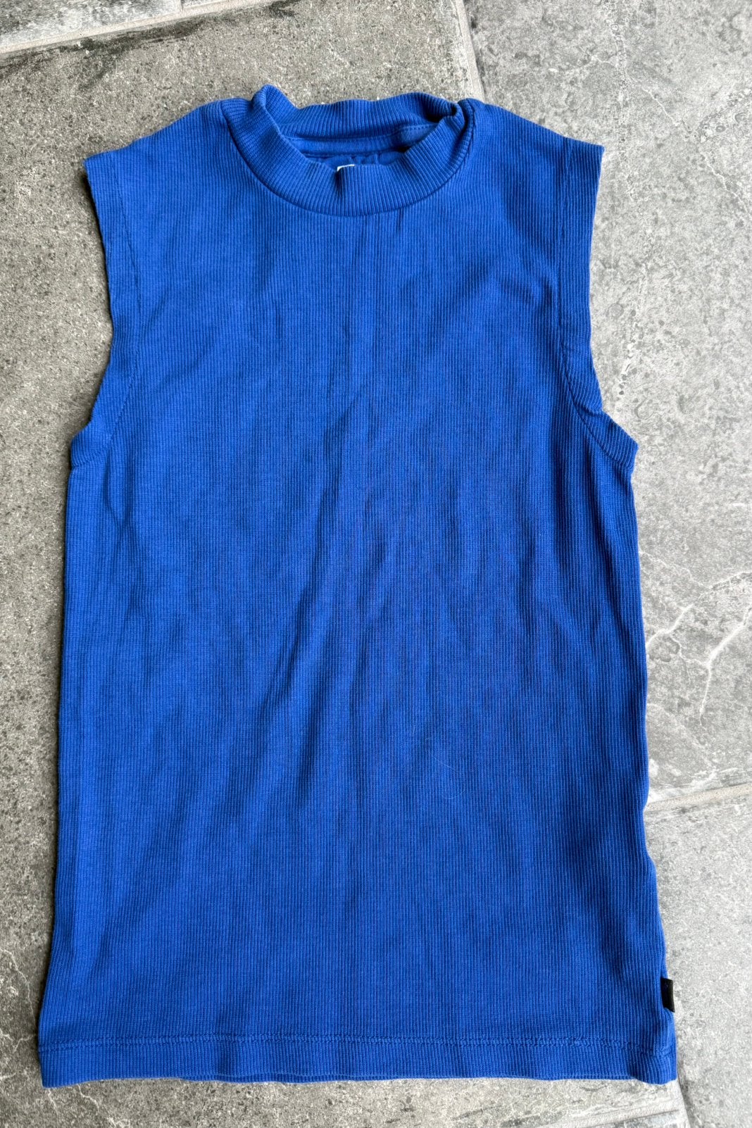 WE blauwe top, Kinderen en Baby's, Kinderkleding | Maat 146, WE, Meisje, Ophalen of Verzenden, Zo goed als nieuw