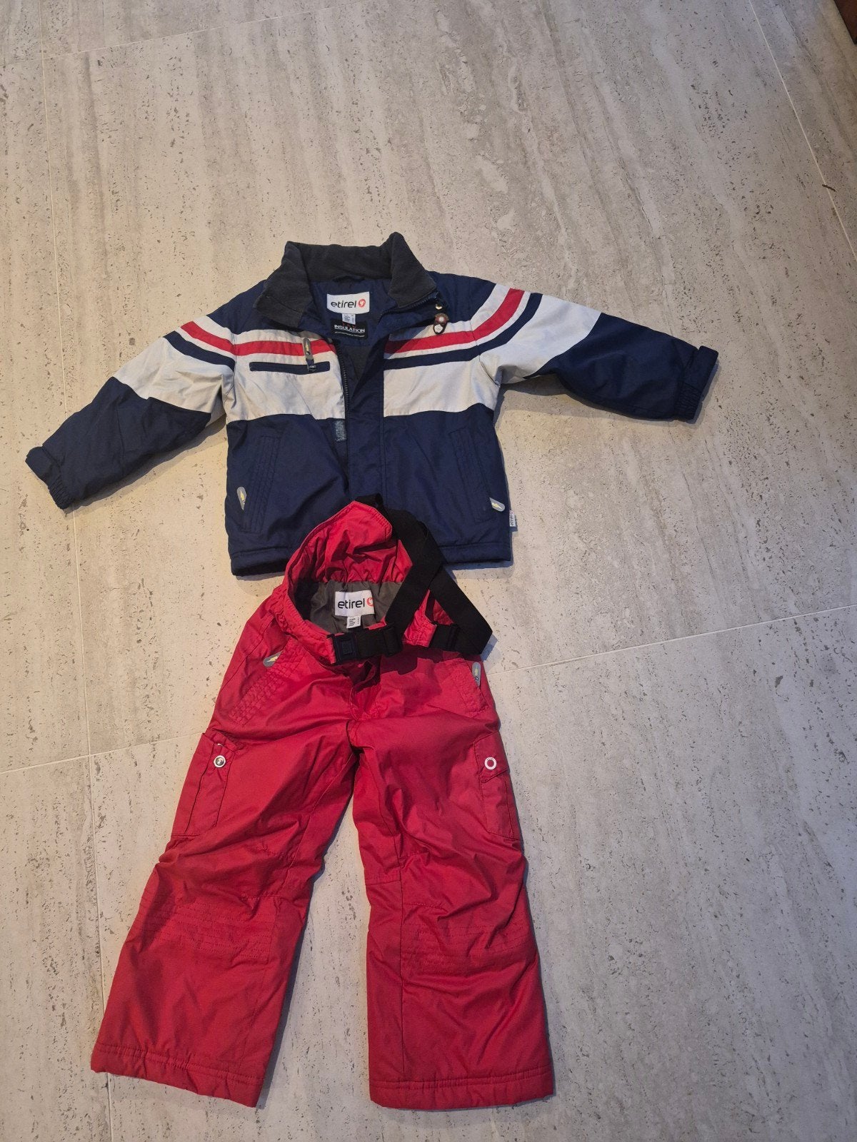 Etirel Ski-jas en Skibroek Set Maat 110 (5 jaar), Ophalen of Verzenden, Gebruikt, Etirel, Jongen of Meisje