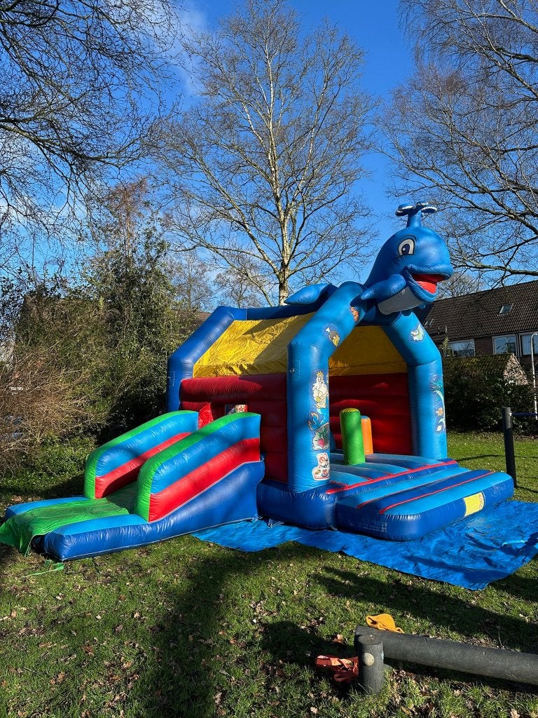 Walvis Springkussen Multiplay te huur, Ophalen, Zo goed als nieuw, Overige