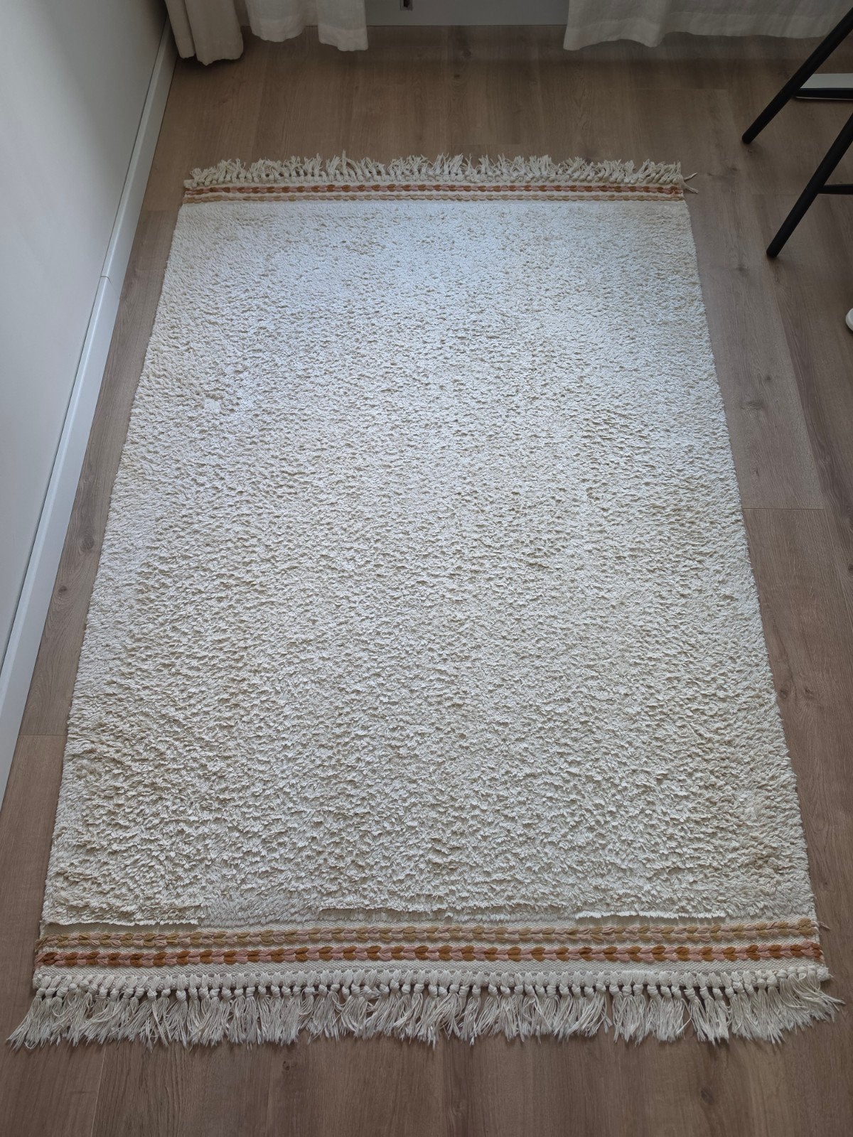 Petit Wasbaar Vloerkleed 120x170cm - Zo goed als nieuw, Ophalen, Zo goed als nieuw, Beige, 150 tot 200 cm