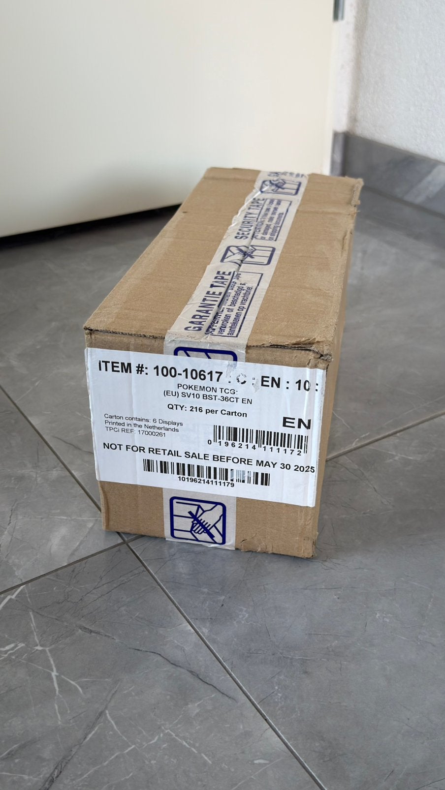 Pokemon Destined Rivals Booster Box Case, Ophalen of Verzenden, Nieuw, Boosterbox