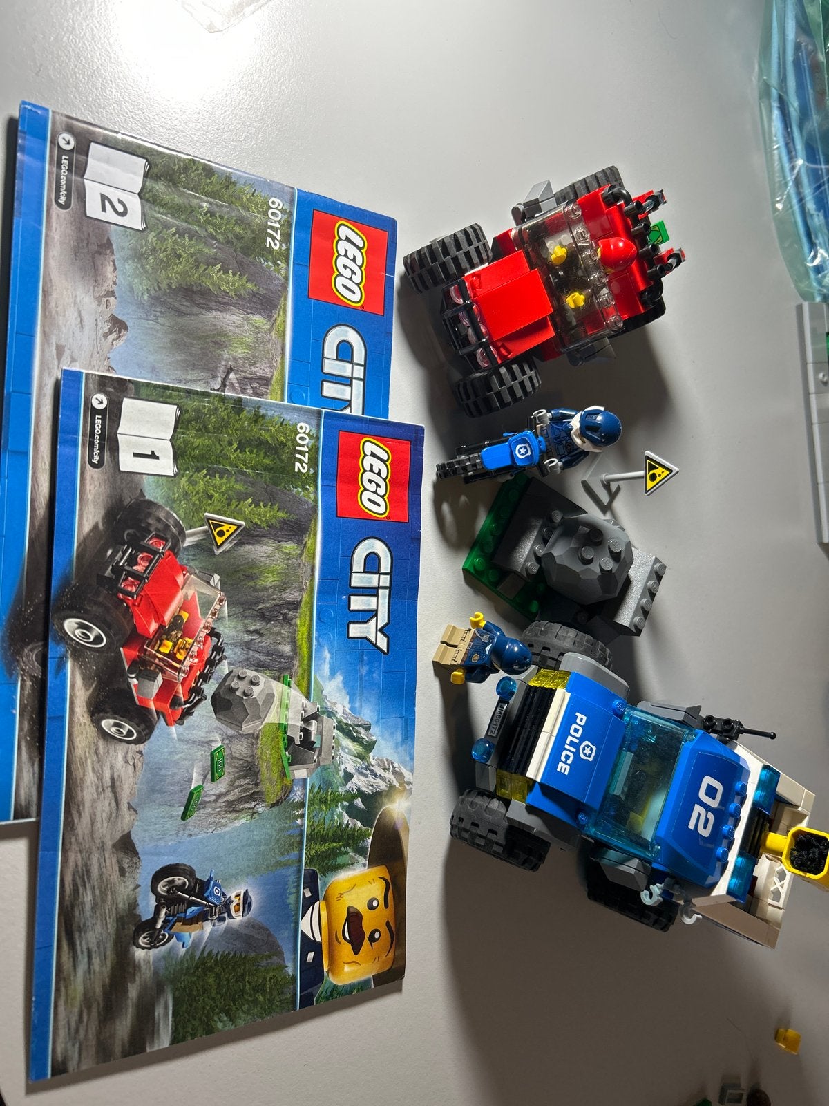 LEGO City 60172 Achtervolging in de bergen, Lego, Ophalen of Verzenden, Complete set, Inclusief instructies