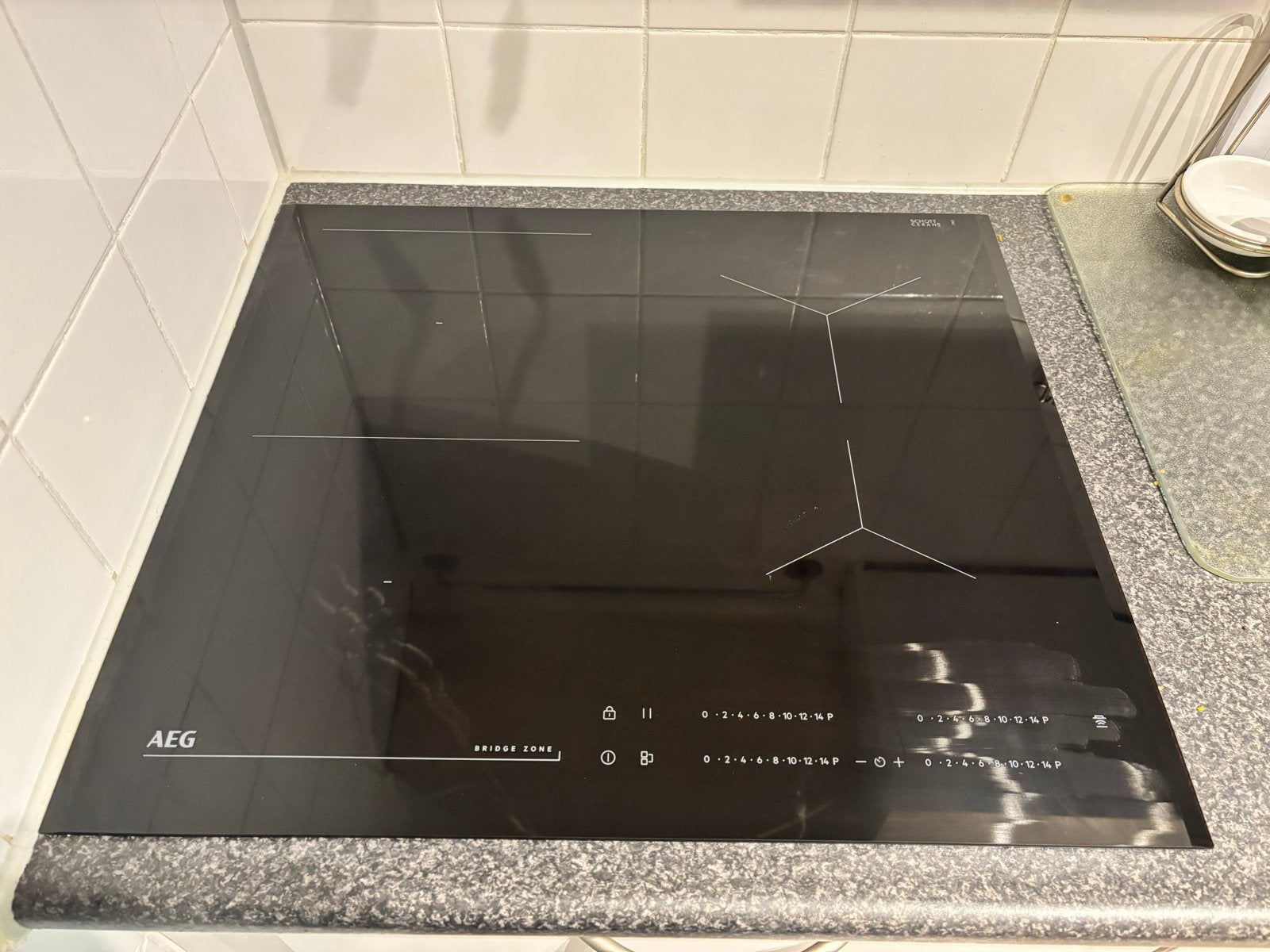 Zo goed als nieuwe AEG inductie kookplaat - 2 maanden oud, Ophalen, 4 kookzones, Zo goed als nieuw, Inbouw