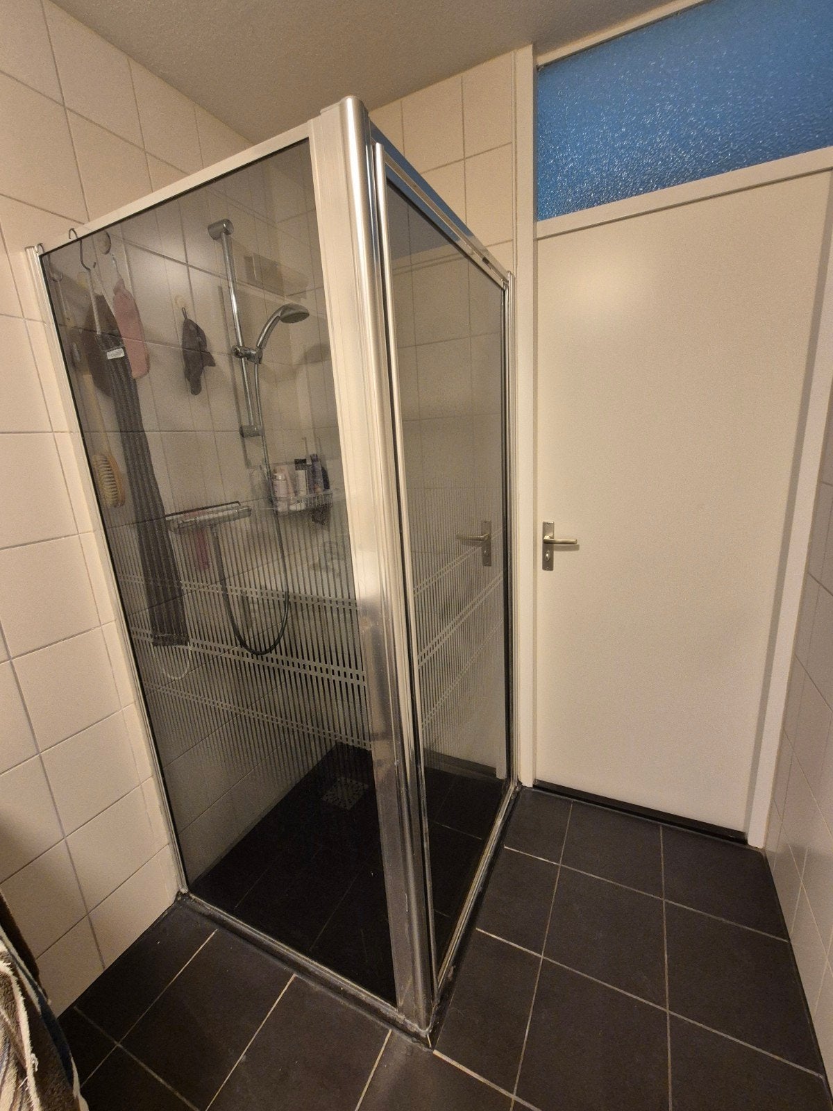 Douchecabine 90x90, Ophalen, Gebruikt, Chroom, Douche