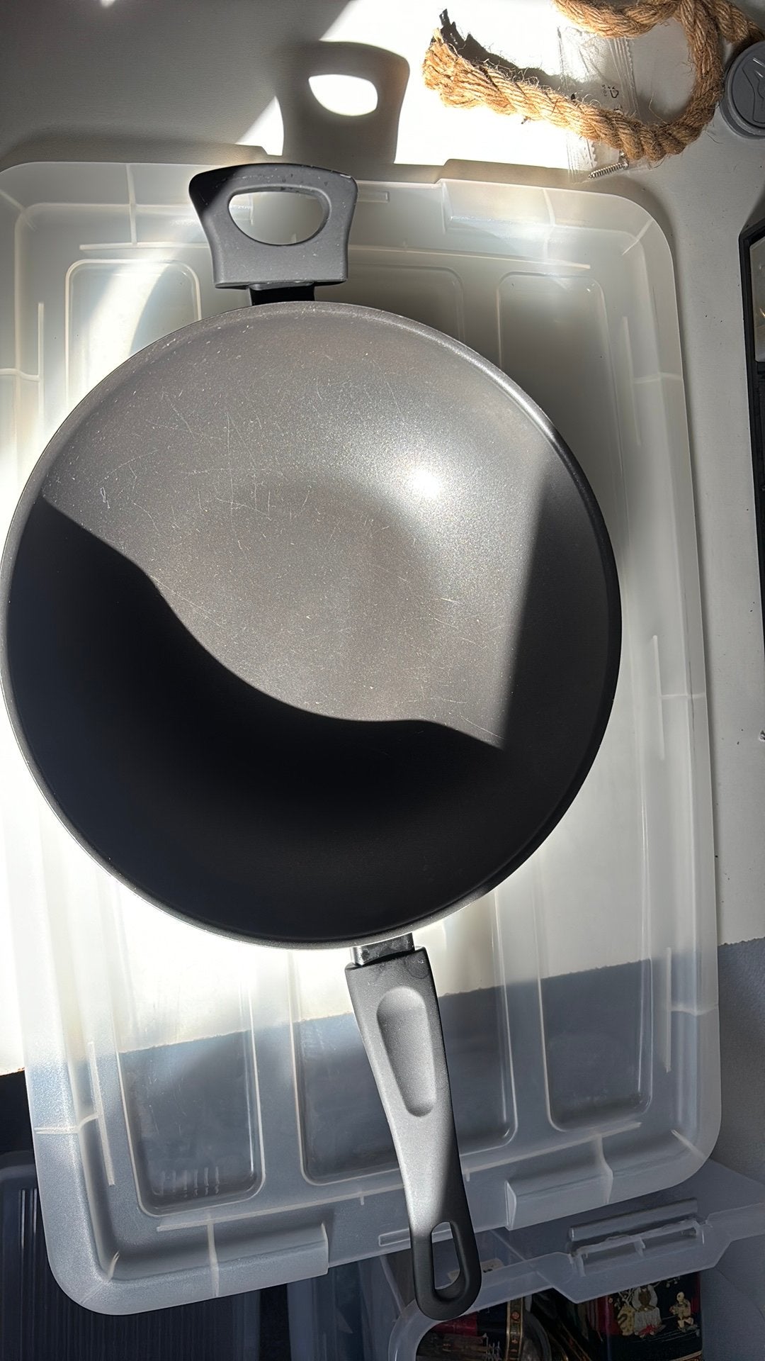 Wokpan, Ophalen of Verzenden, Gebruikt, Overige materialen, Wok