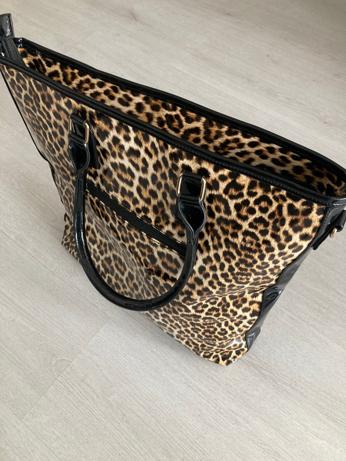 Shopper panterprint lak, Ophalen of Verzenden, Nieuw, Overige kleuren, Shopper
