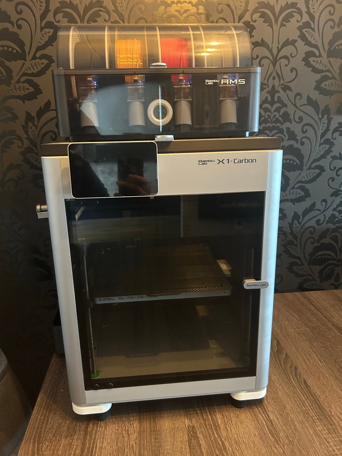 Bambu Lab X1-Carbon 3D-printer met AMS en accessoires, Ophalen, Ingebouwde Wi-Fi, Zo goed als nieuw, Filament