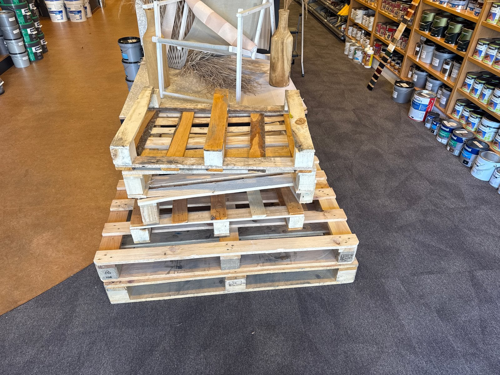 PALLETS GRATIS AFHALEN BIJ VERFSPOT LEEUWARDEN, Ophalen, Gebruikt