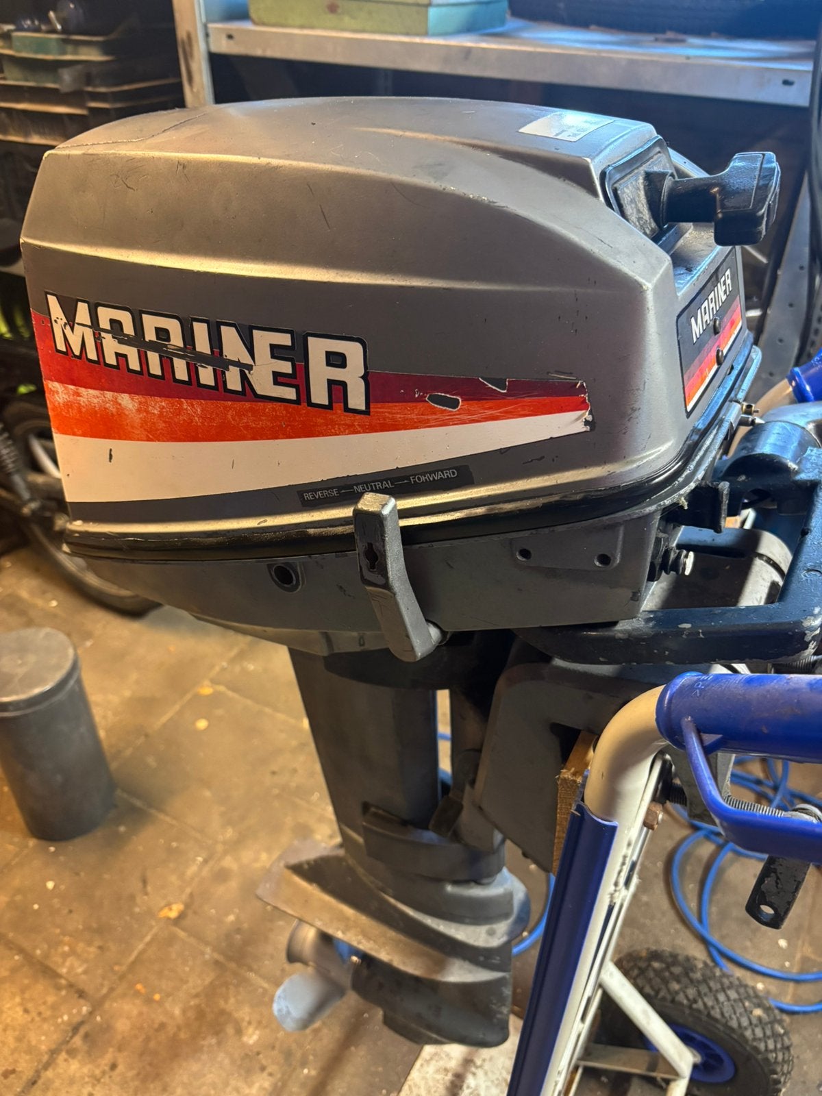 Mariner 8 pk 2 takt, Ophalen, Zo goed als nieuw, Motor en Techniek, Motorboot