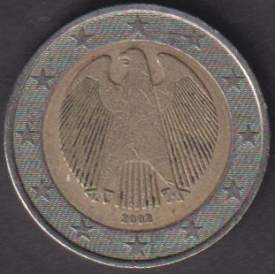 2 € munt Duitsland 2002 F. ADV. no.5 S., Verzenden, Duitsland, 2 euro, Losse munt
