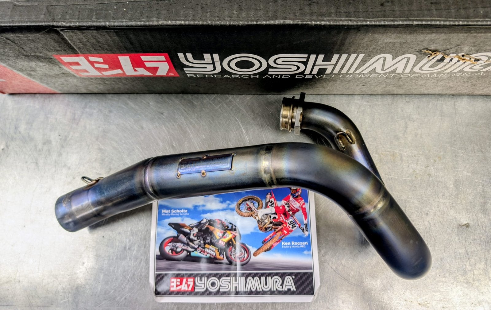 Te koop yoshimura uitlaat honda crf 450, Ophalen of Verzenden, Gebruikt