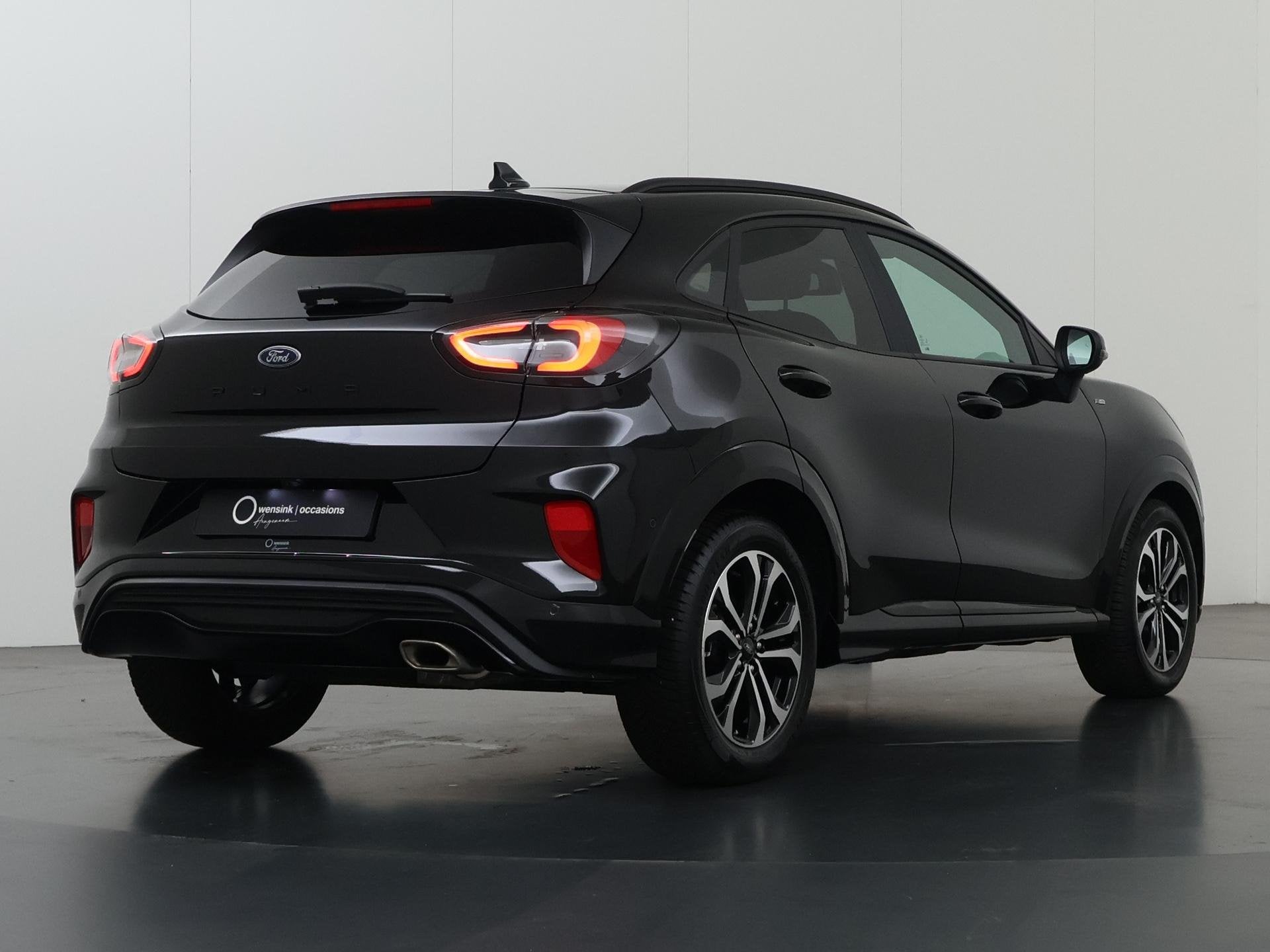 Ford Puma 1.0 EcoBoost Hybrid ST-Line X 155pk Automaat | Ada, Leder en Stof, Zwart, 665 kg, Bedrijf