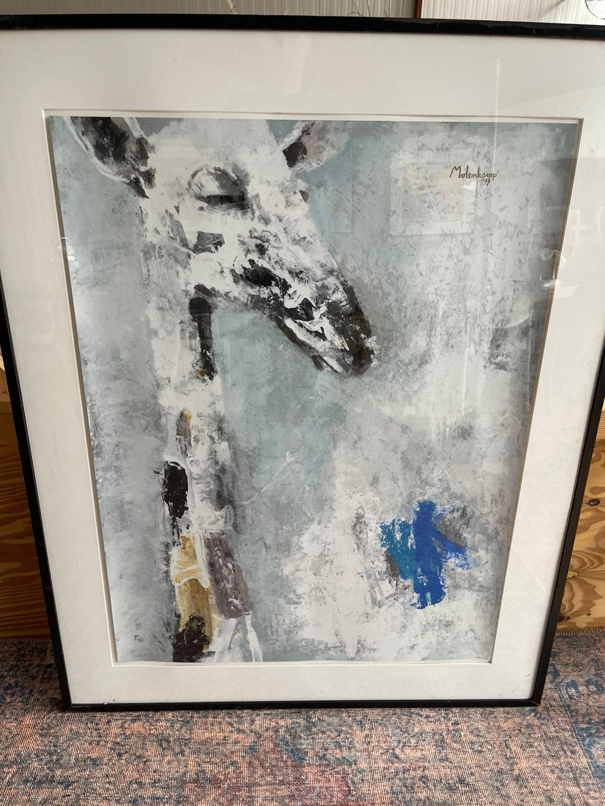 Zeefdruk Giraffe van Nico Molenkamp, Ophalen, Zeefdruk, Handgemaakt