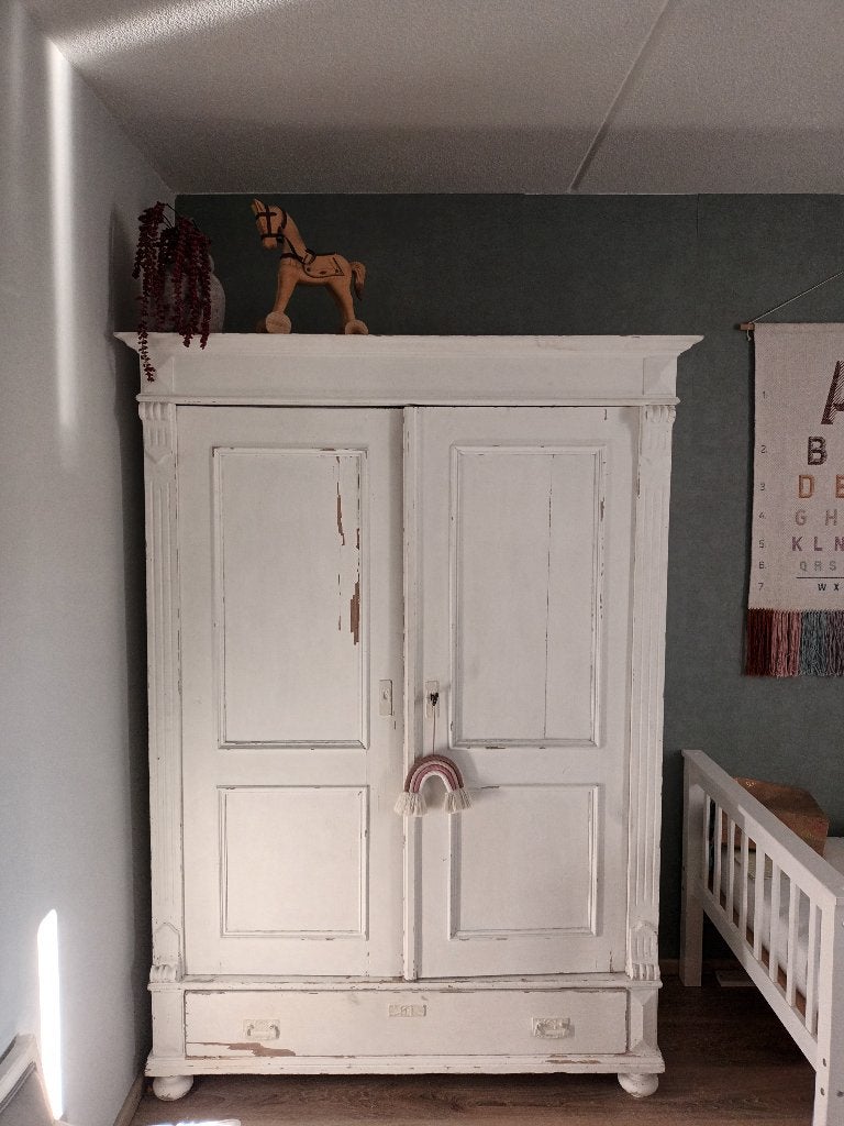 Biedermeier kast, Ophalen, Gebruikt, 100 tot 150 cm, Met lade(s)