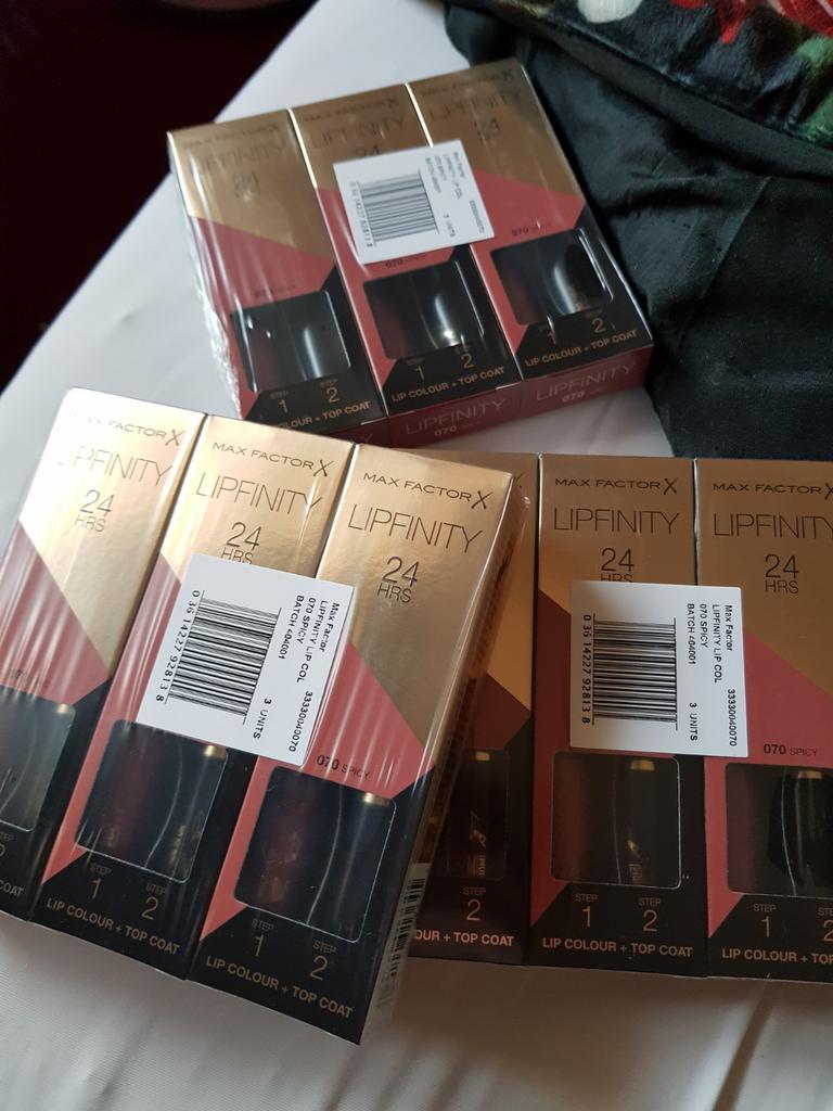 10stuks maxfactor lipfinity zonder topcoat nr 070, Ophalen of Verzenden, Nieuw, Overige kleuren, Lippen