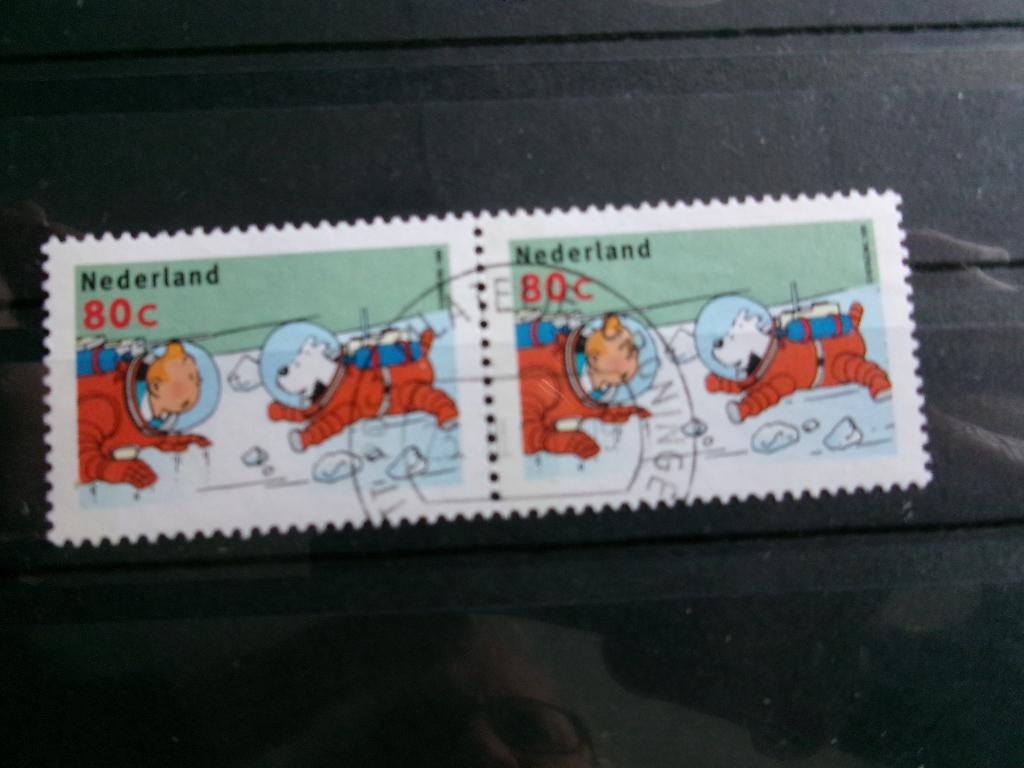 1999 - duo kuifje en bobbie (753a), Verzenden, Gestempeld