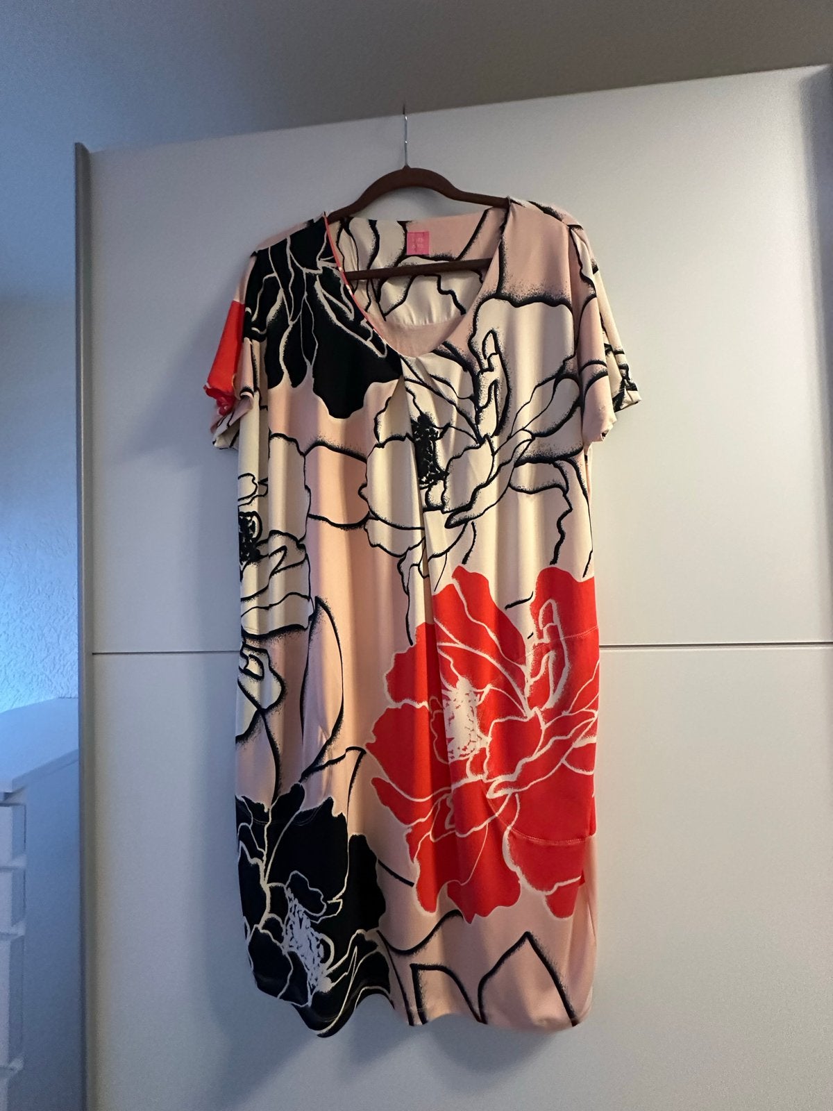 Kyra & Ko jurk met bloemenprint, maat L, Kleding | Dames, Jurken, Maat 42/44 (L), Ophalen of Verzenden, Zo goed als nieuw, Knielengte
