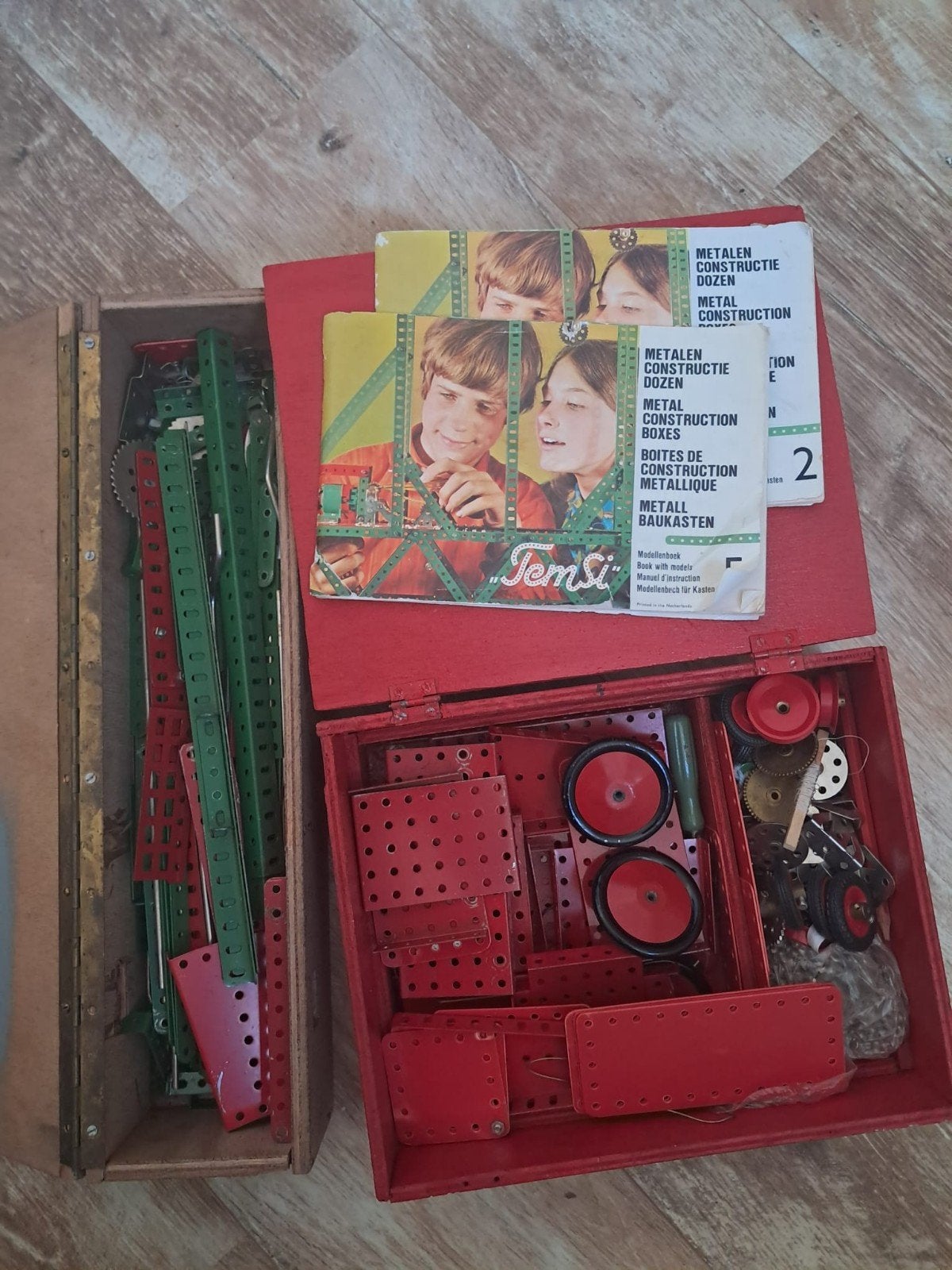 Vintage Meccano / Temsi metalen constructiedoos, Ophalen