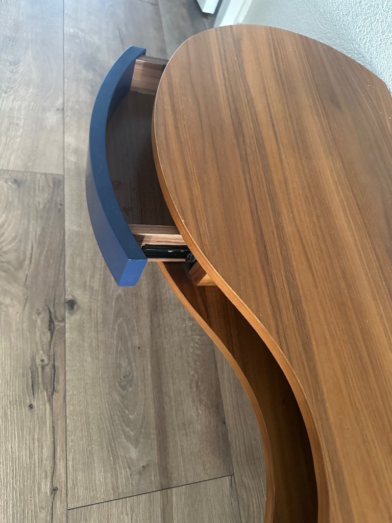 Moderne design tv-kast in houtlook, Huis en Inrichting, Ophalen, 100 tot 150 cm, Zo goed als nieuw, Minder dan 100 cm