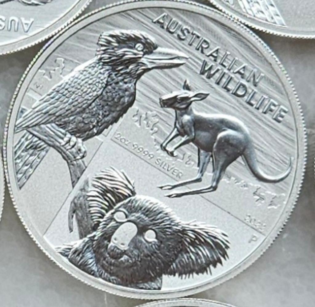 2 ounce australien wildlife 2022, Ophalen of Verzenden, Zilver