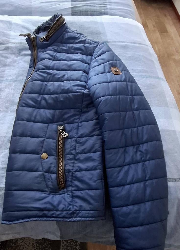 Korte jas heren maat L, Kleding | Heren, Ophalen, Gedragen, Maat 52/54 (L), Blauw