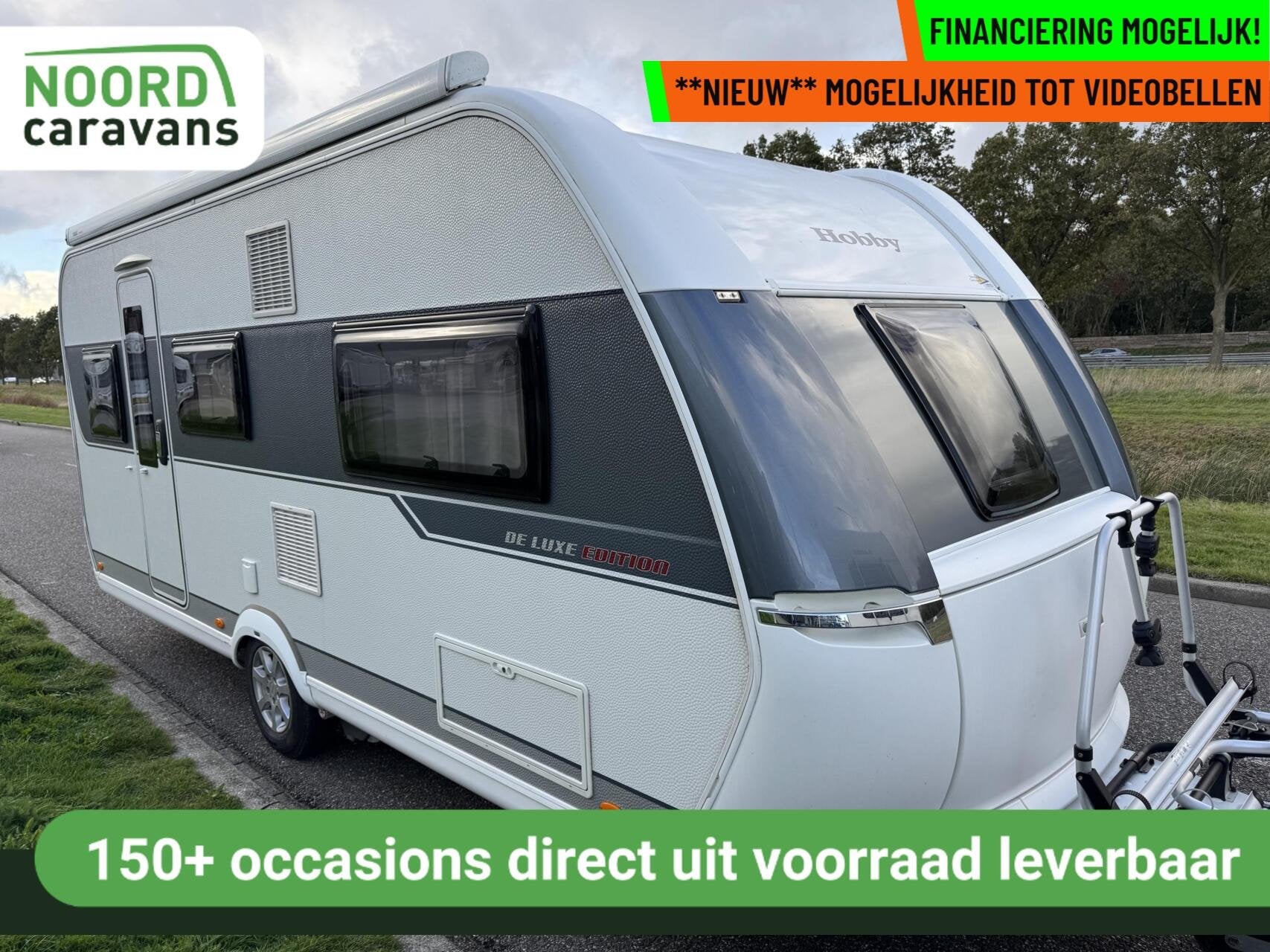 Hobby 495 UL DE LUXE EDITION, ENKELE BEDDEN, RONDZIT, LUIFEL, Caravans en Kamperen, Rondzit, Hobby, 7 tot 8 meter, Bedrijf
