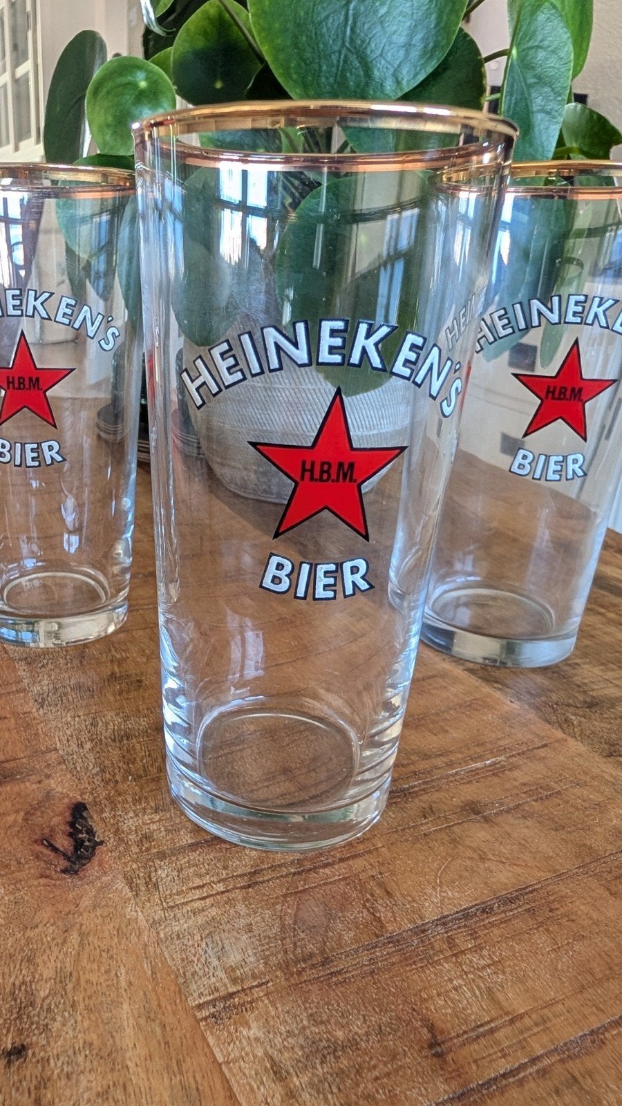 kleine partij bierglazen, Heineken HBM, Amstel, Panter, Verzamelen, Glas en Borrelglaasjes, Zo goed als nieuw, Bierglas, Ophalen of Verzenden