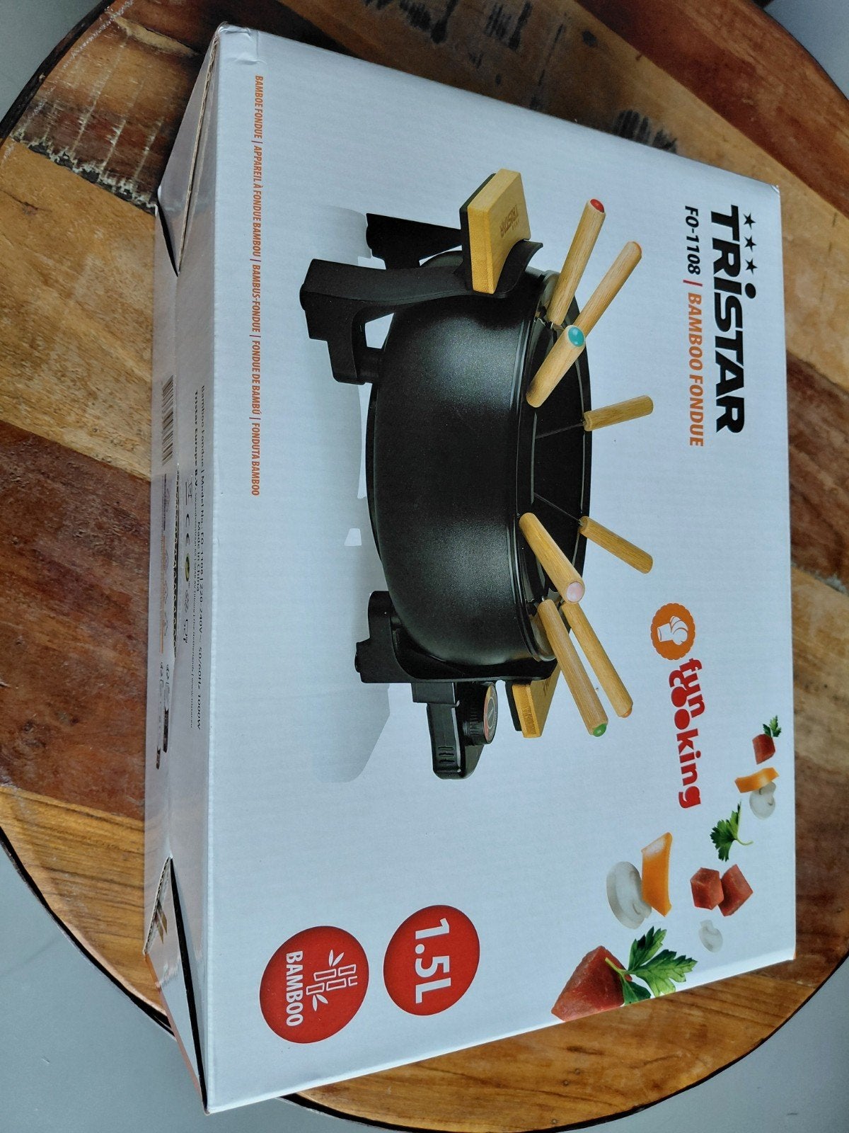 Tristar FO-1108 Bamboe Fondue - Nieuw in doos, Ophalen of Verzenden, Nieuw