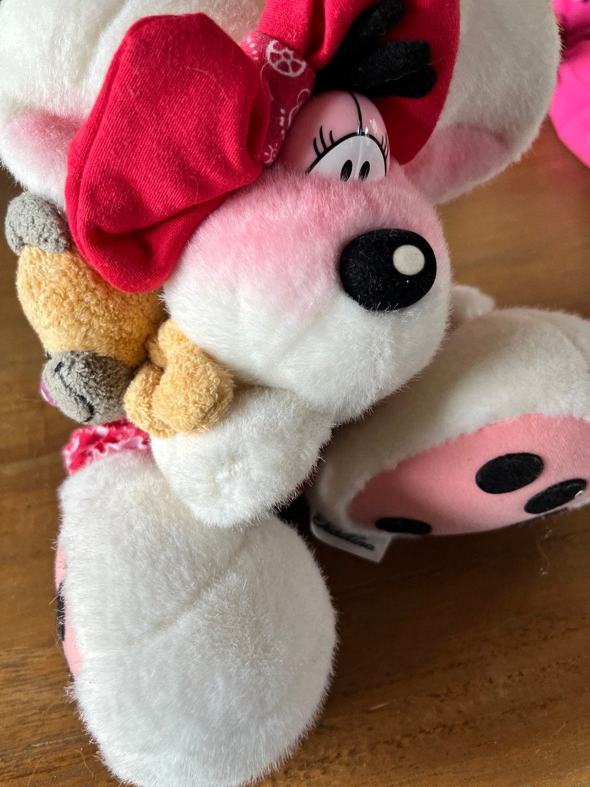 Diddlina knuffel met rood jurkje en strik, Ophalen of Verzenden, Diddlina, Zo goed als nieuw, Knuffel