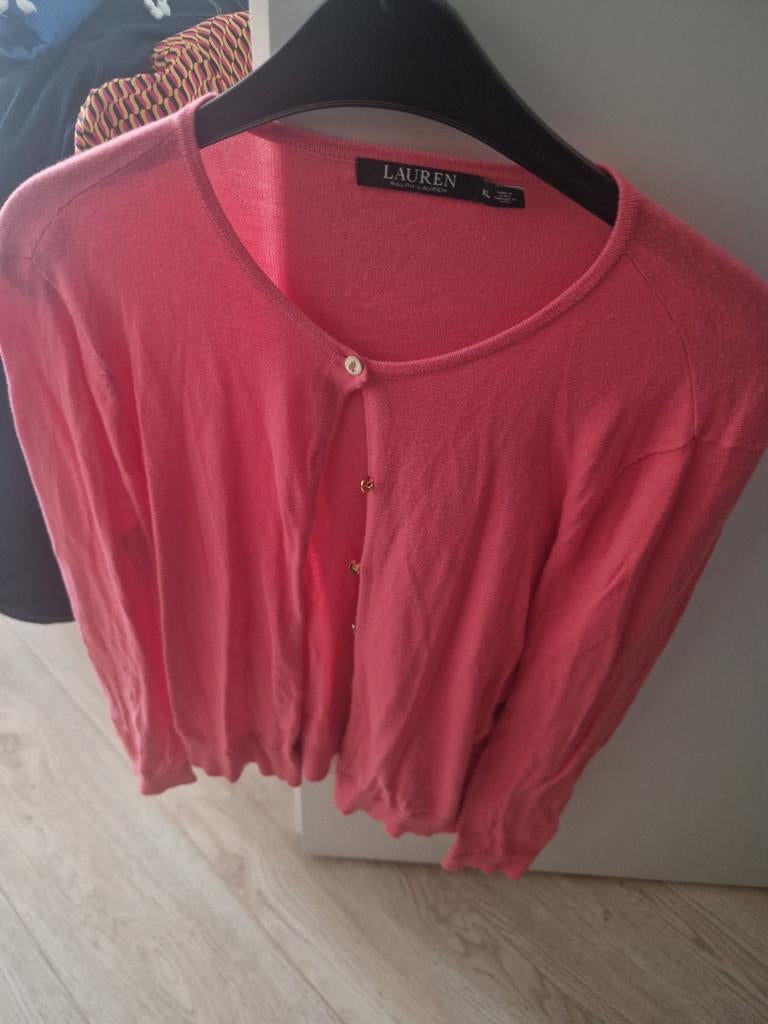 Ralph Lauren Koraalroze Vest Maat XL, Maat 46/48 (XL) of groter, Ophalen of Verzenden, Zo goed als nieuw, Ralph Lauren