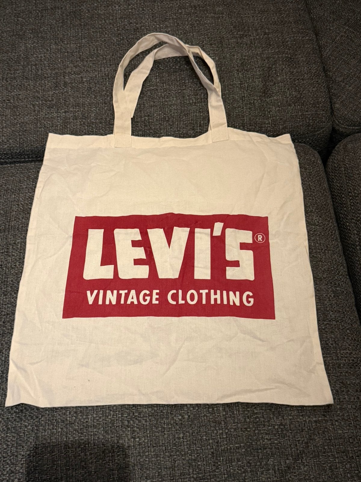 Levi’s canvas tas shopper - vintage clothing, Ophalen of Verzenden, Zo goed als nieuw, 30 cm of meer