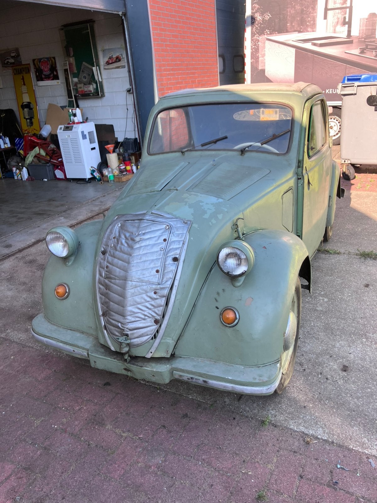 Project Fiat 500 Topolino  Oldimeter  1940 !!, Voorwielaandrijving, Stof, Beige, Aangepast voor mindervaliden