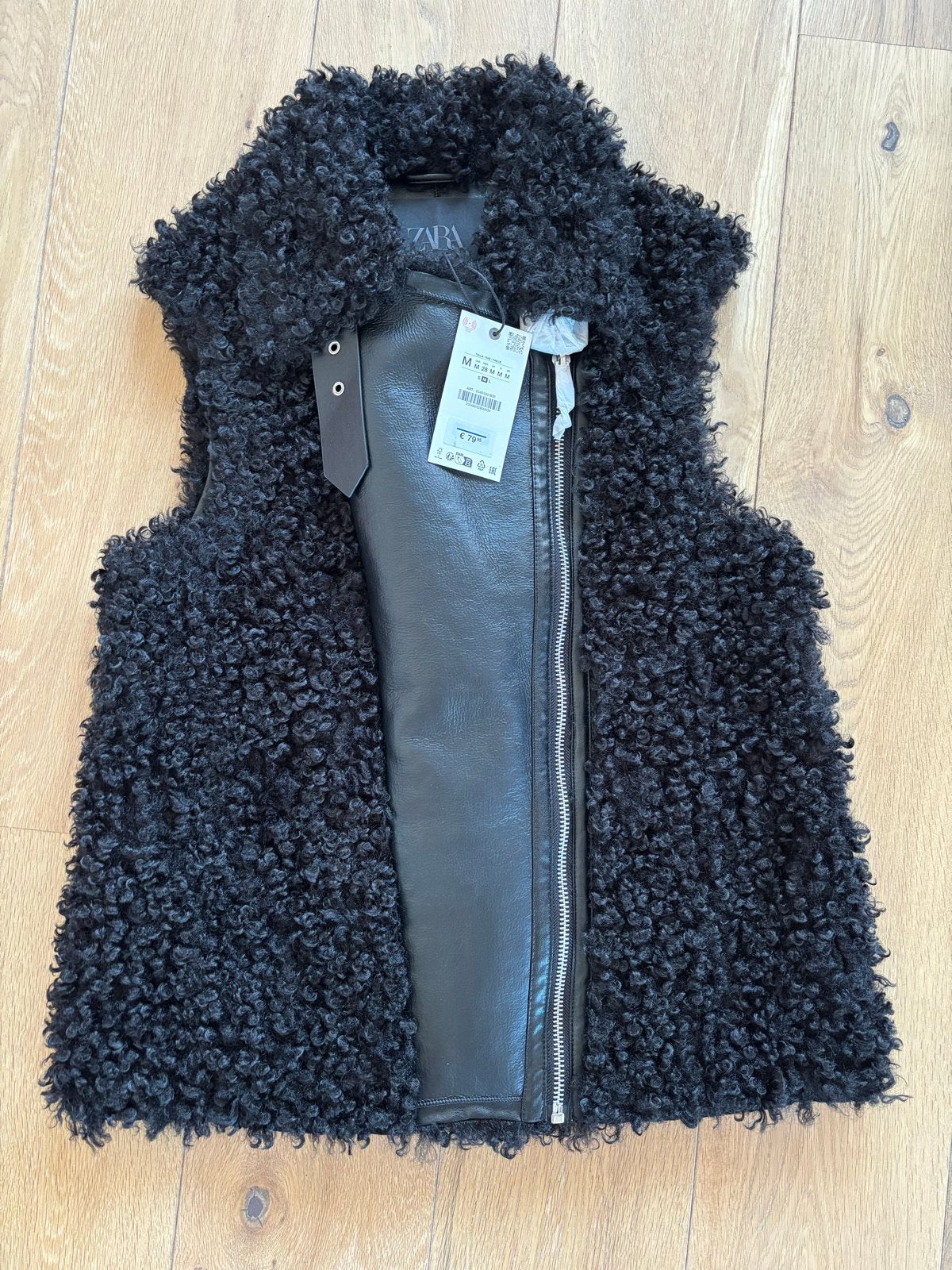 Nieuw Zara Jas Vest Maat M, Kleding | Dames, Ophalen of Verzenden, Nieuw, Maat 38/40 (M), Zwart