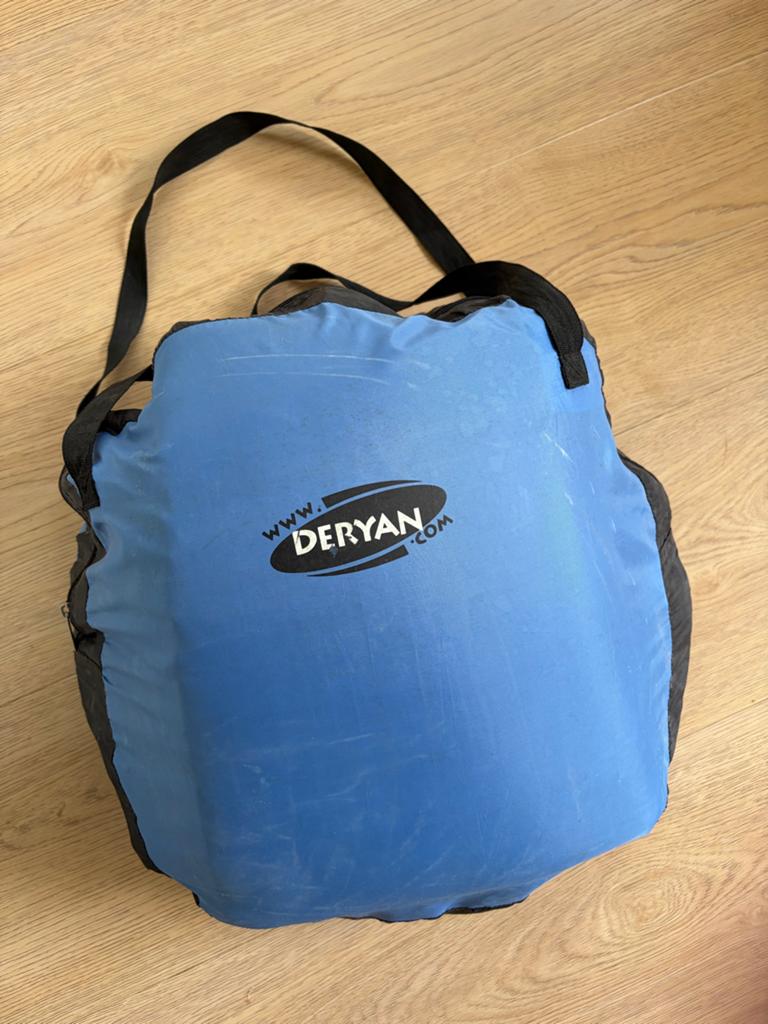 Deryan reisbedje/tentje, Ophalen, Gebruikt